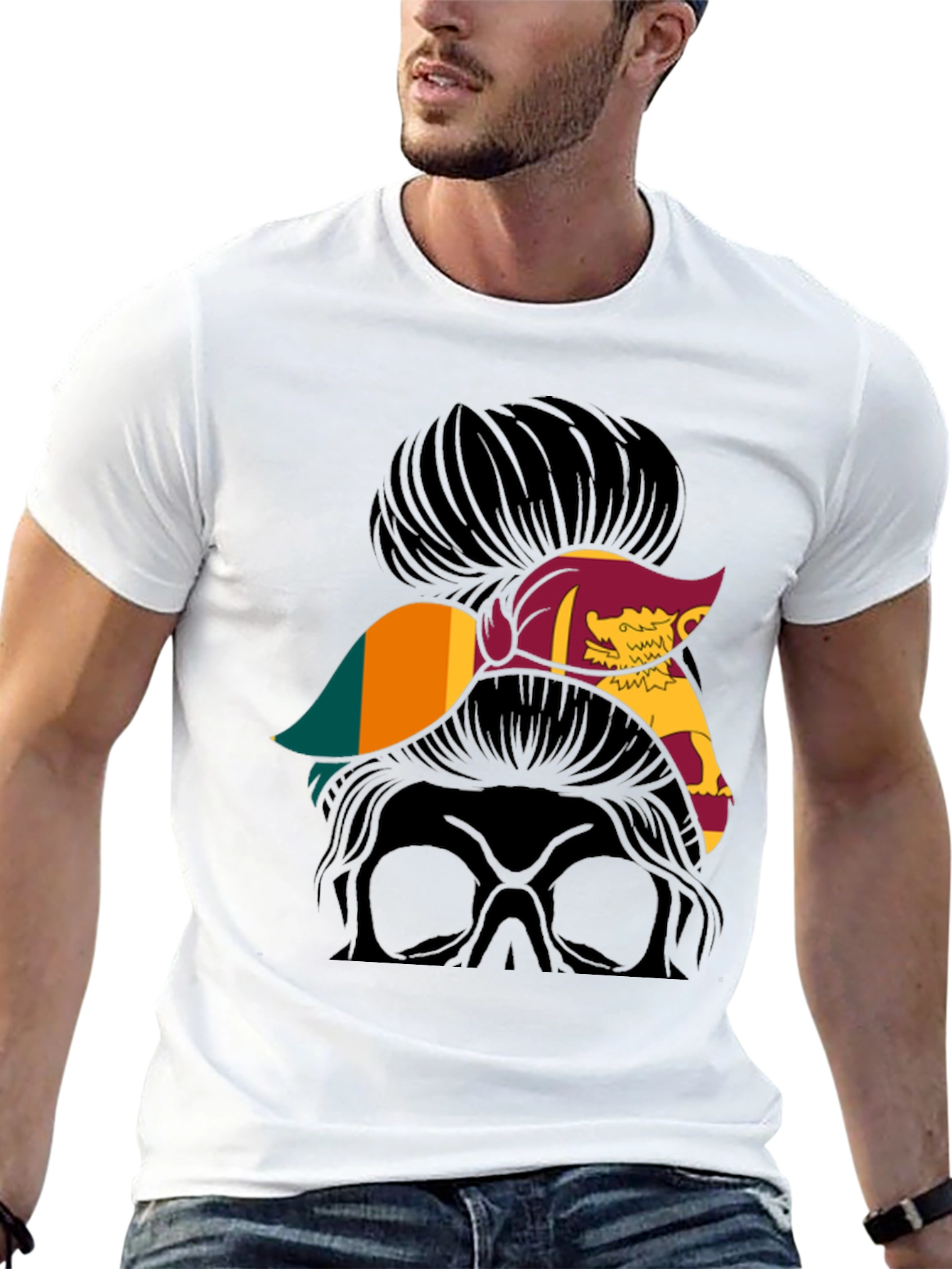 Sri Lanka Messy Bun T-Shirt