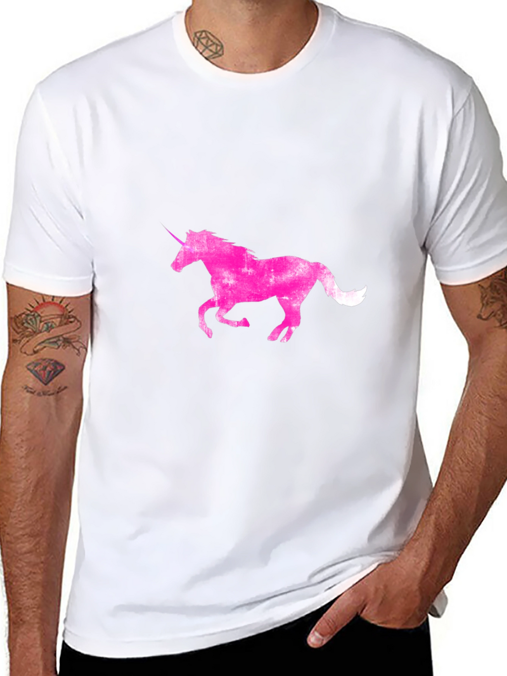 Unicorn Graphic Black Tee
