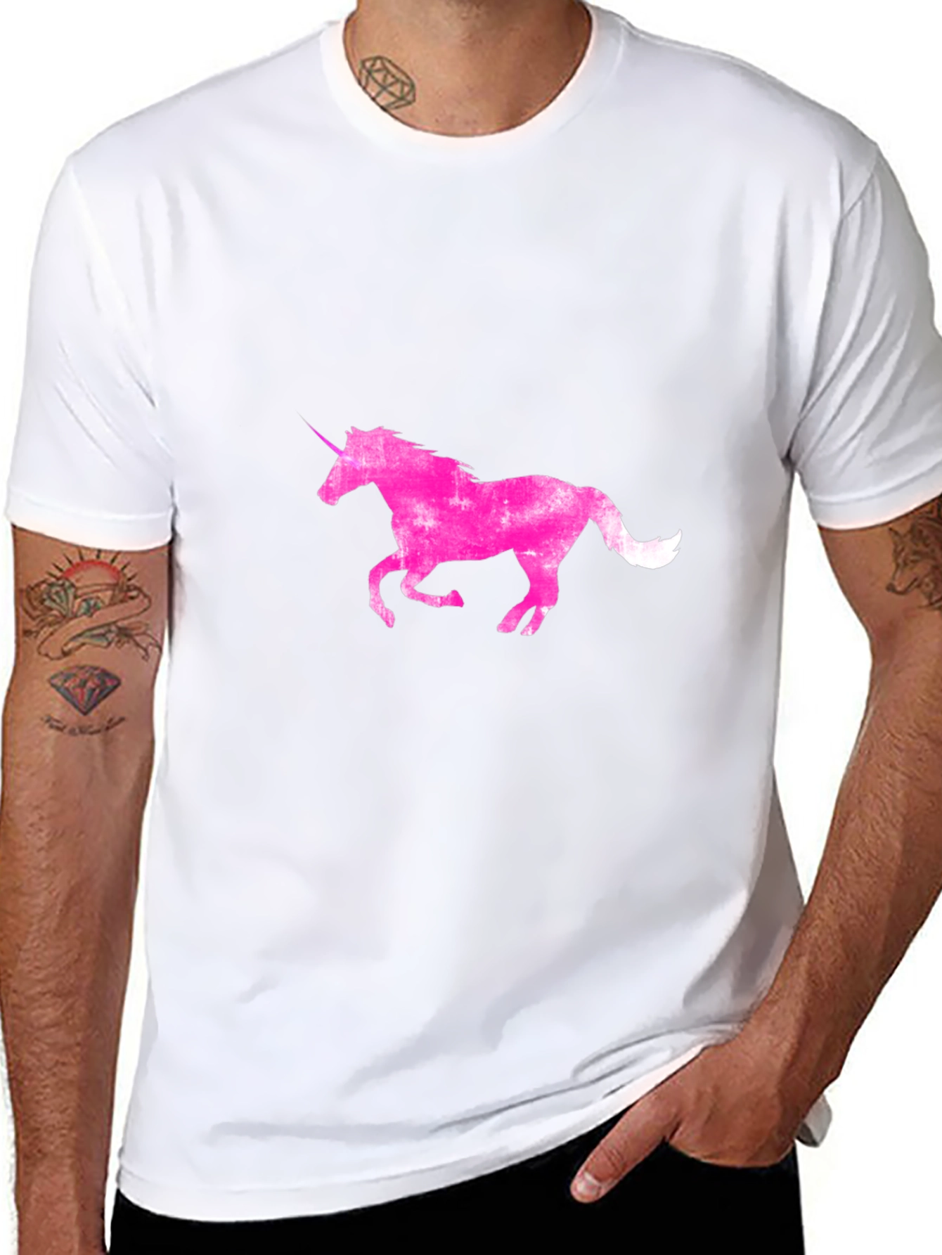 Unicorn Graphic Black Tee
