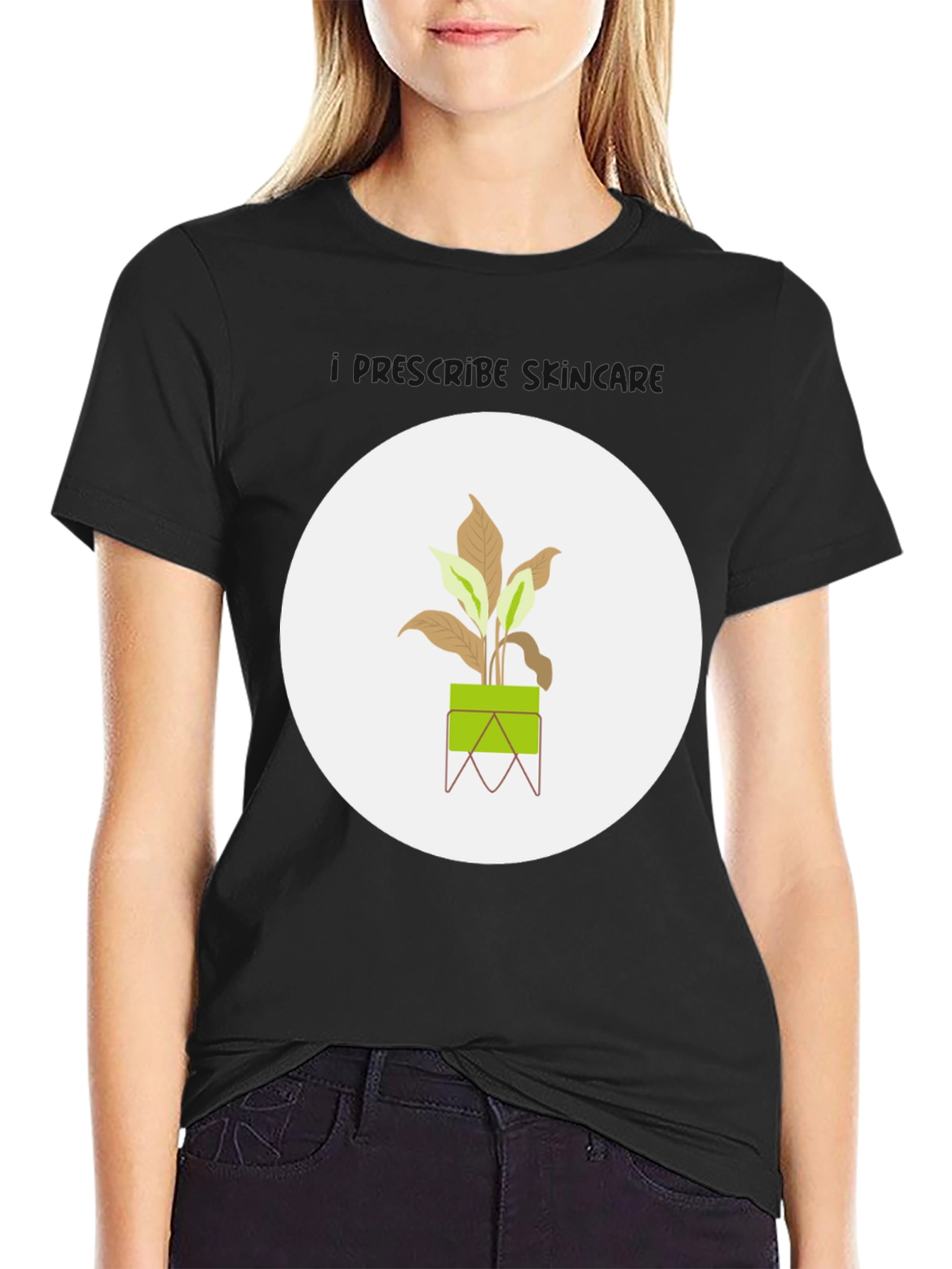 Minimalist Plant Graphic Tee