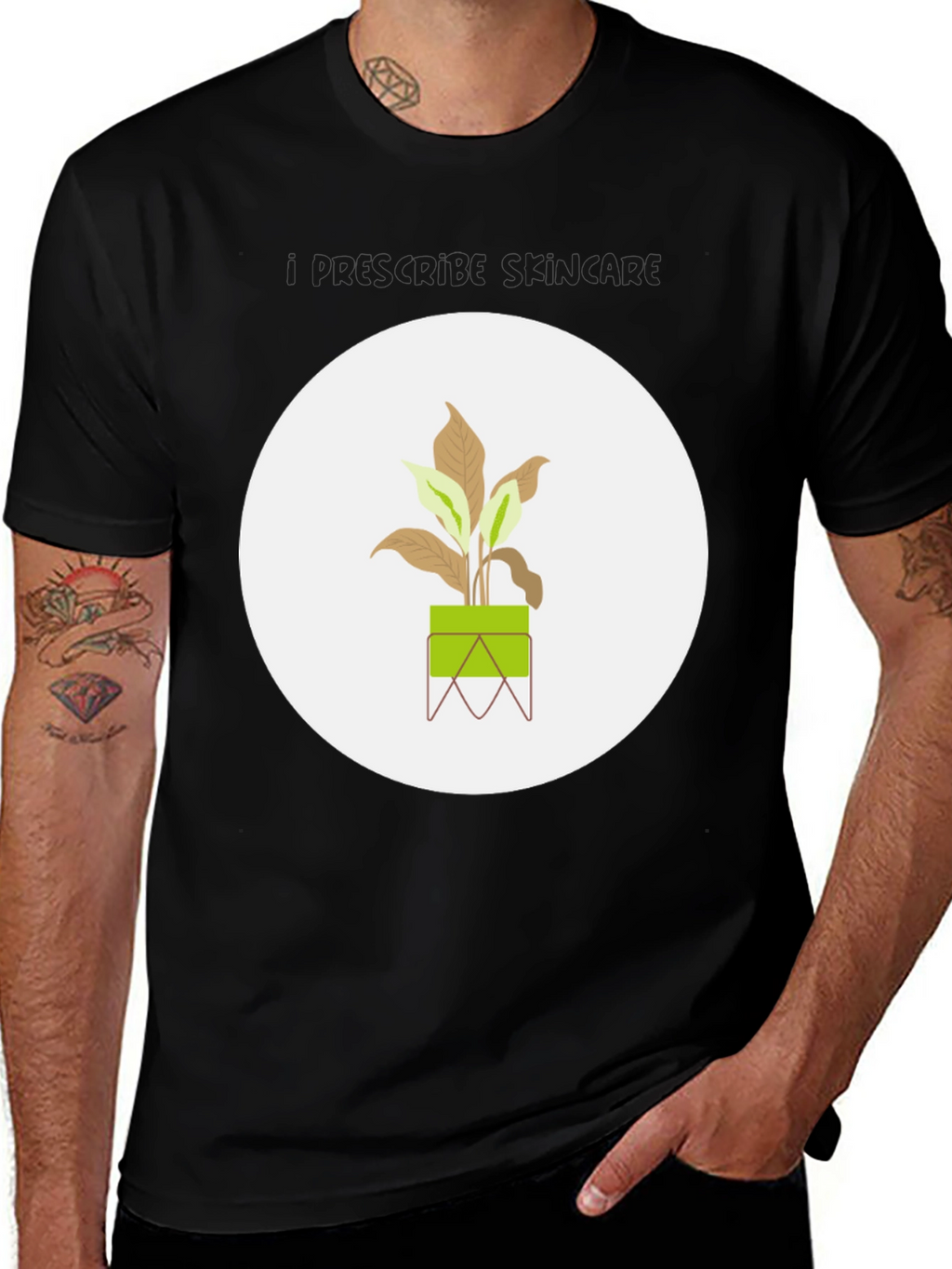 Minimalist Plant Graphic Tee