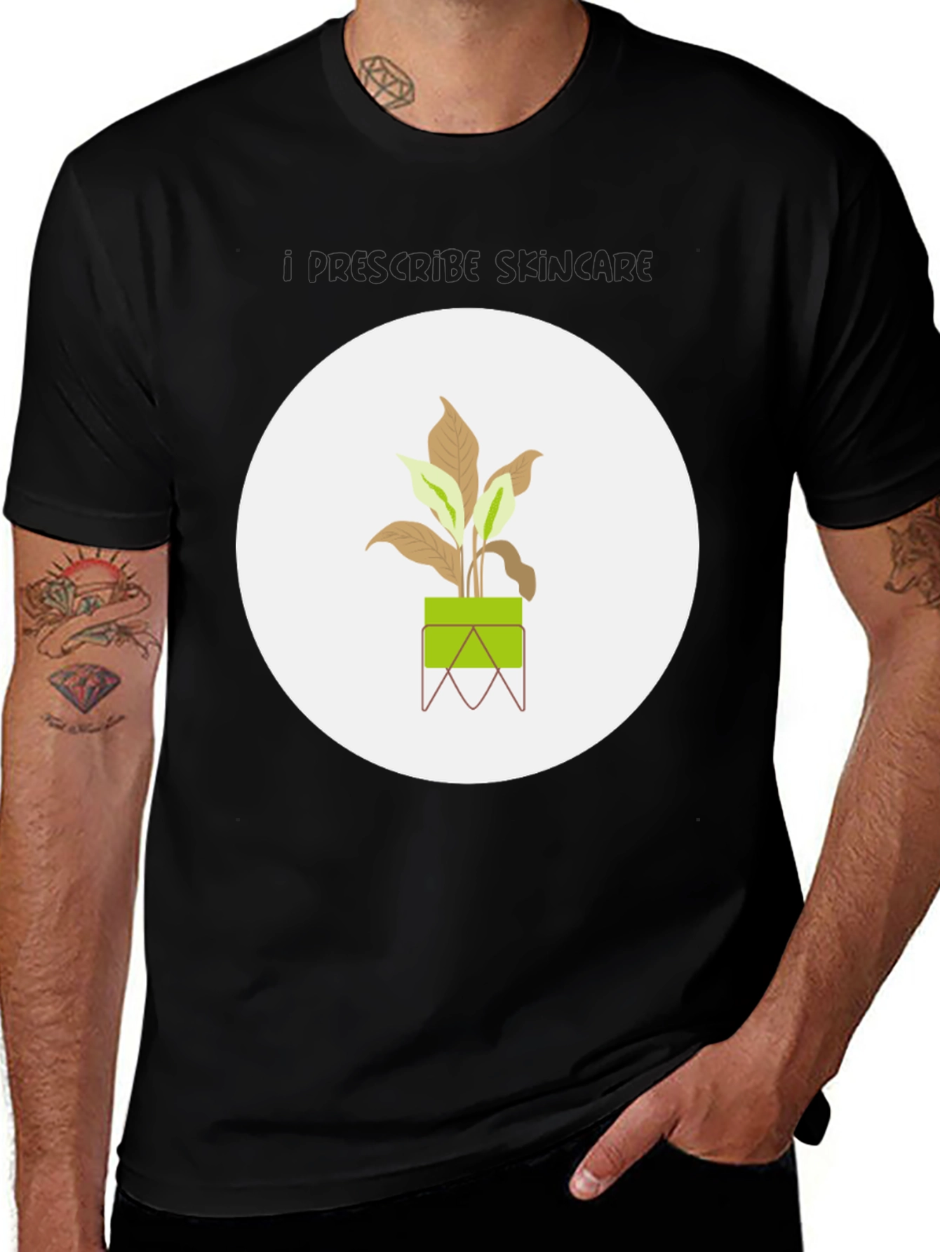 Minimalist Plant Graphic Tee