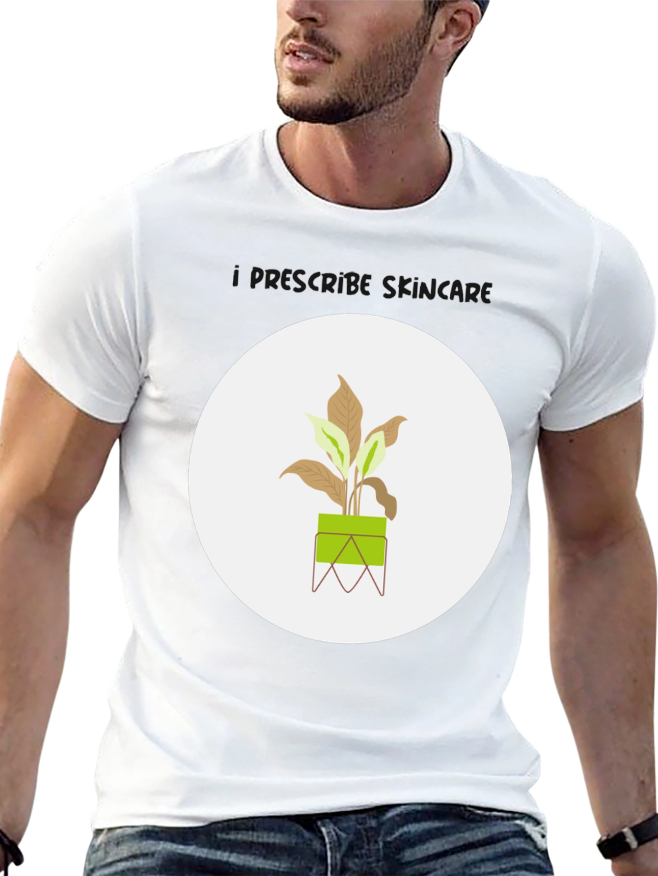 Minimalist Plant Graphic Tee