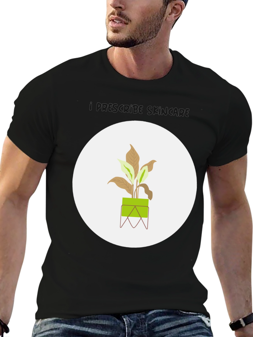 Minimalist Plant Graphic Tee