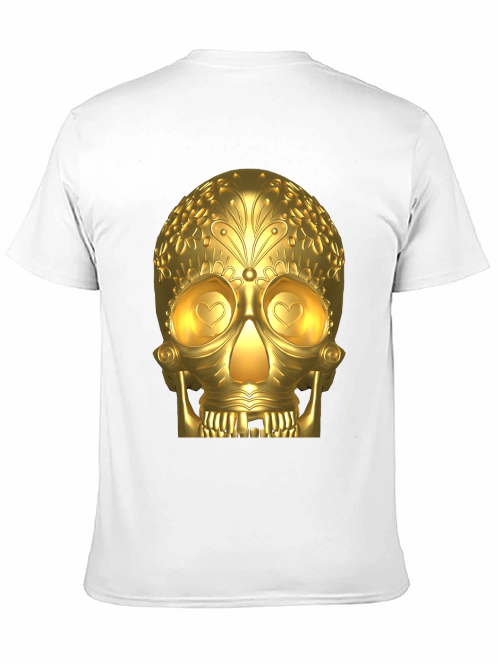 Golden Skull Graphic T-Shirt