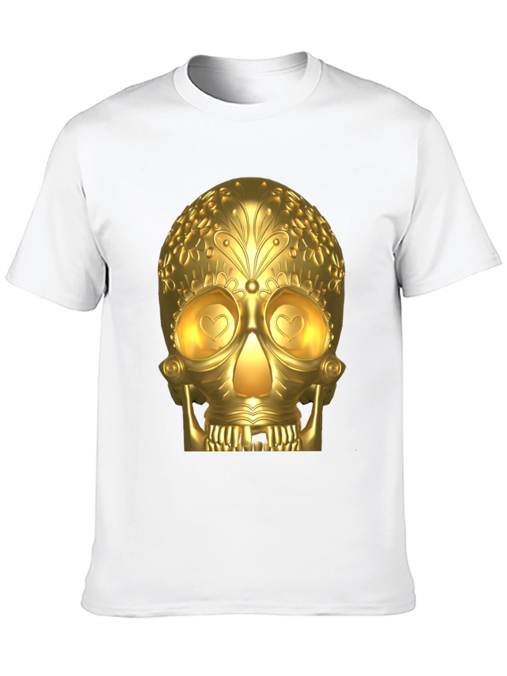 Golden Skull Graphic T-Shirt