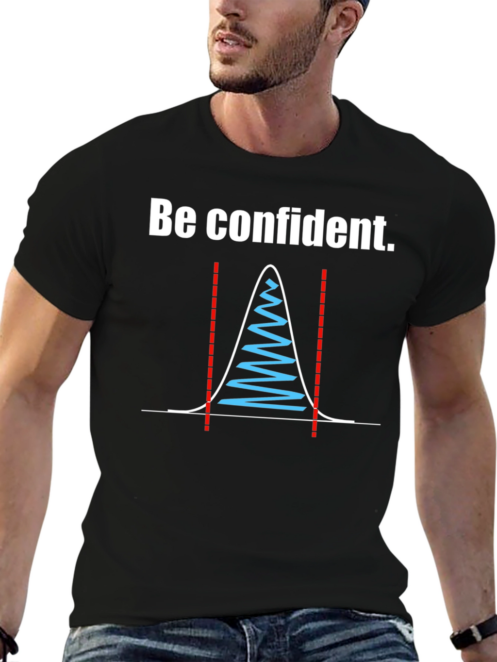 Be Confident Standard Deviation Graphic Tee