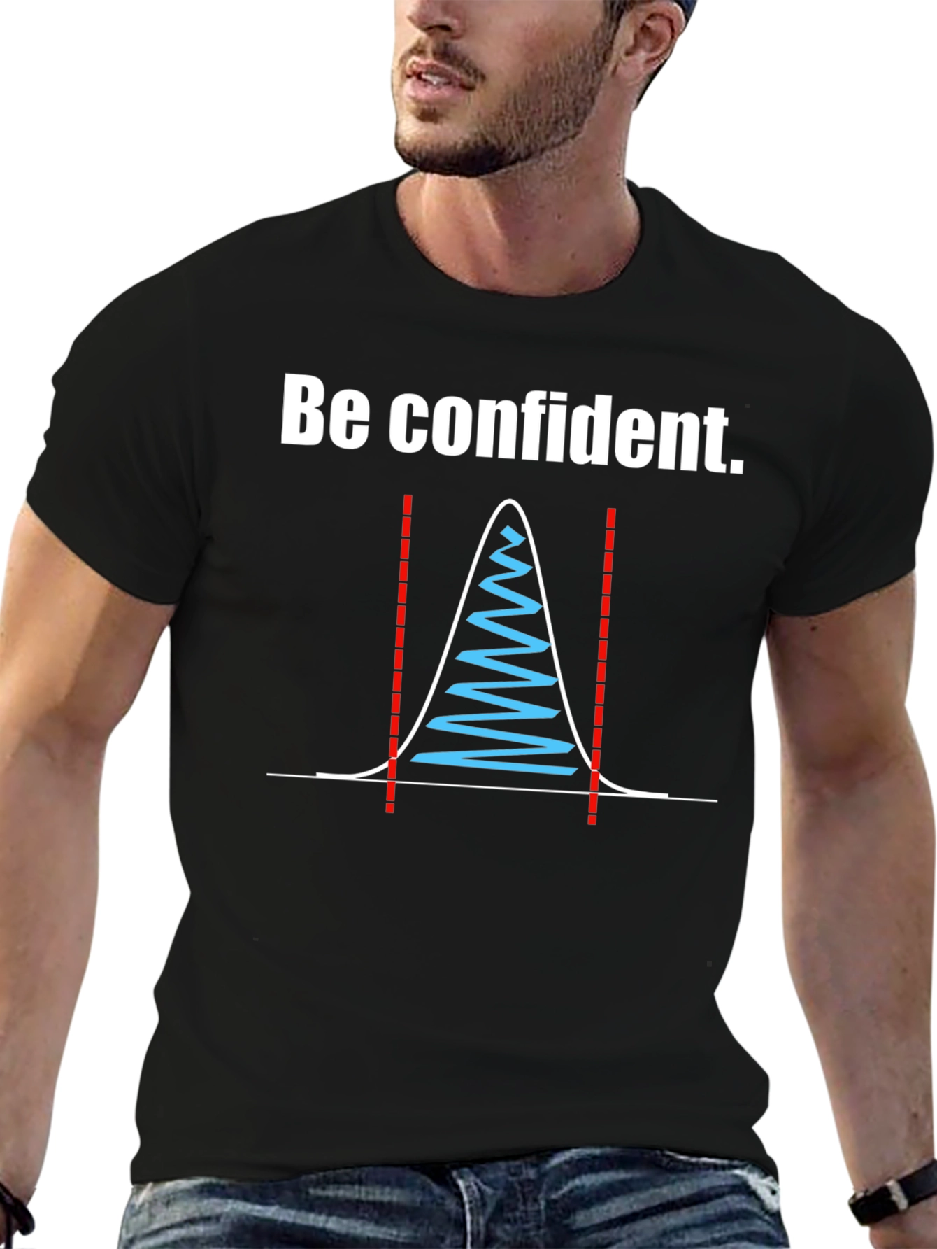 Be Confident Standard Deviation Graphic Tee