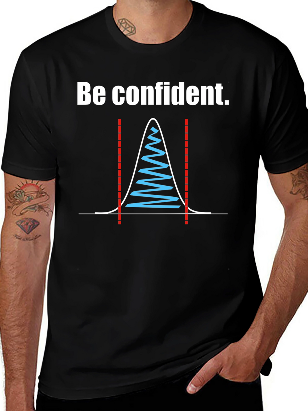 Be Confident Standard Deviation Graphic Tee