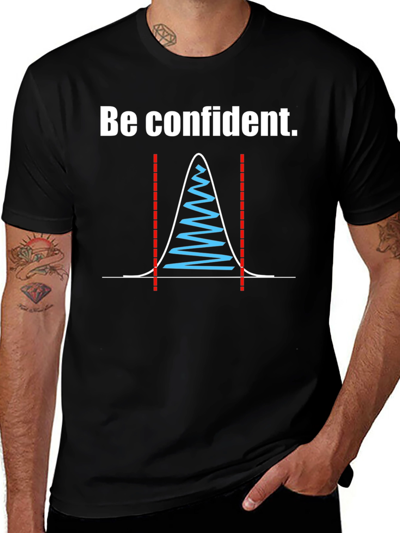 Be Confident Standard Deviation Graphic Tee