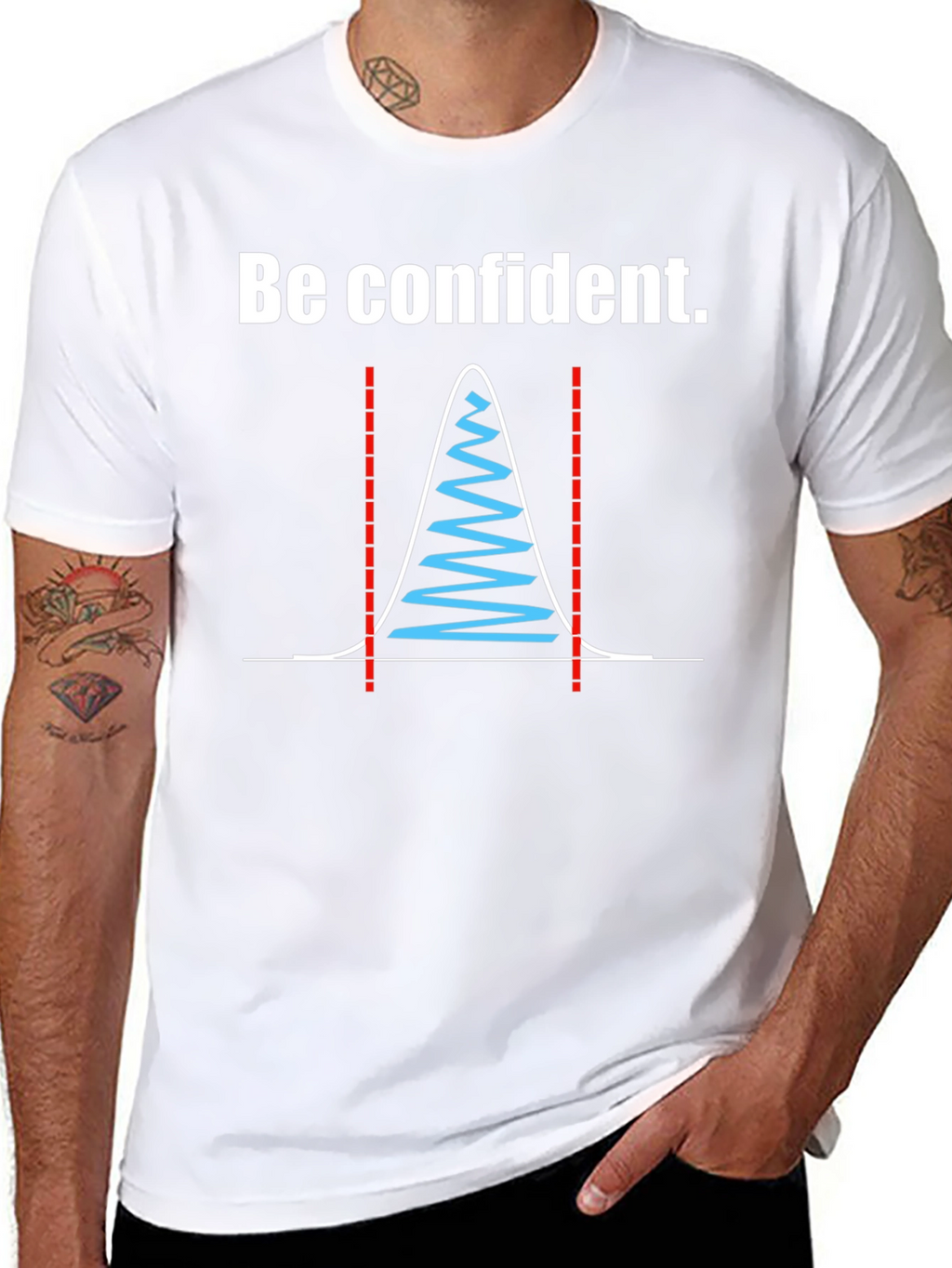Be Confident Standard Deviation Graphic Tee