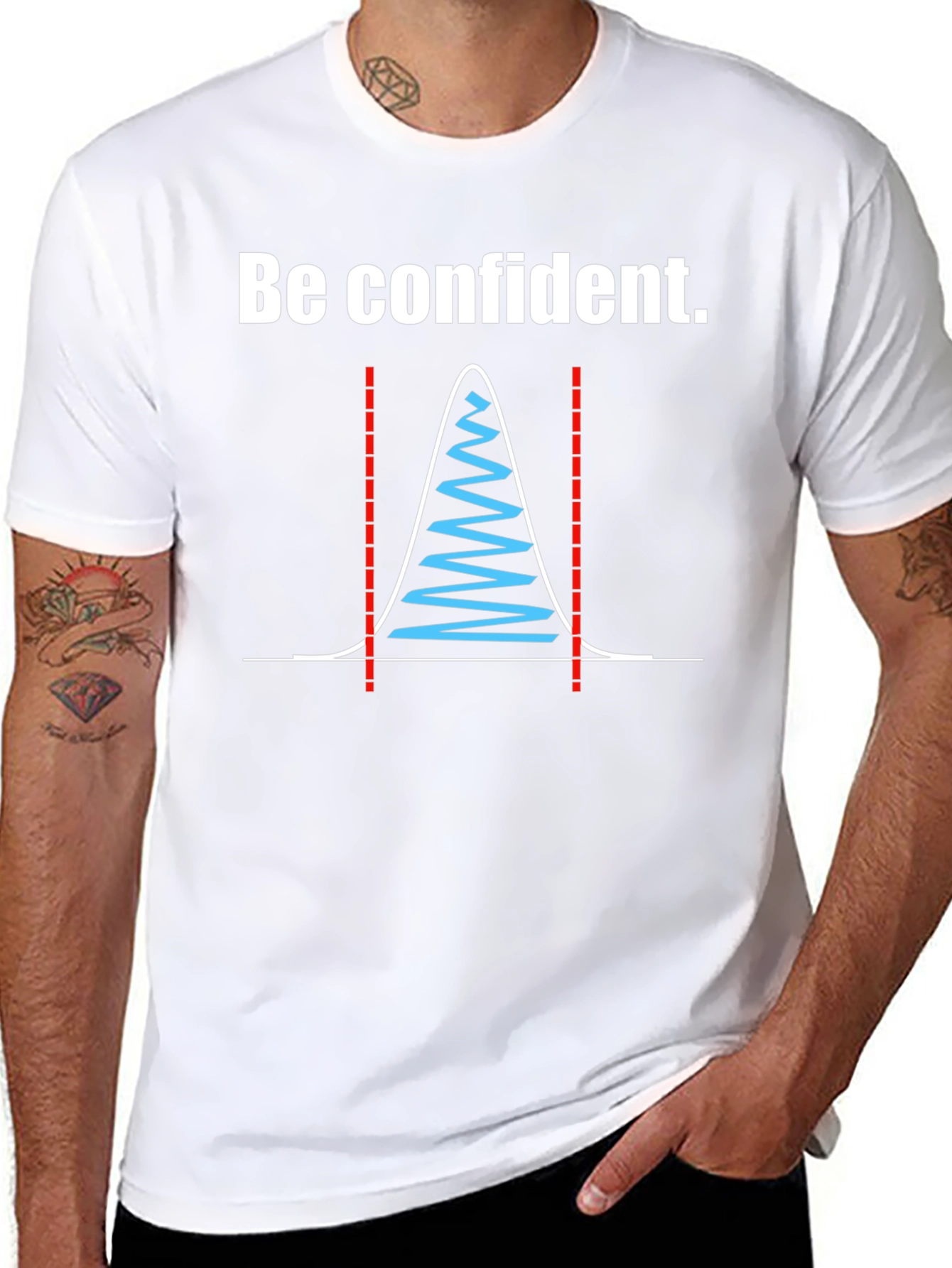 Be Confident Standard Deviation Graphic Tee