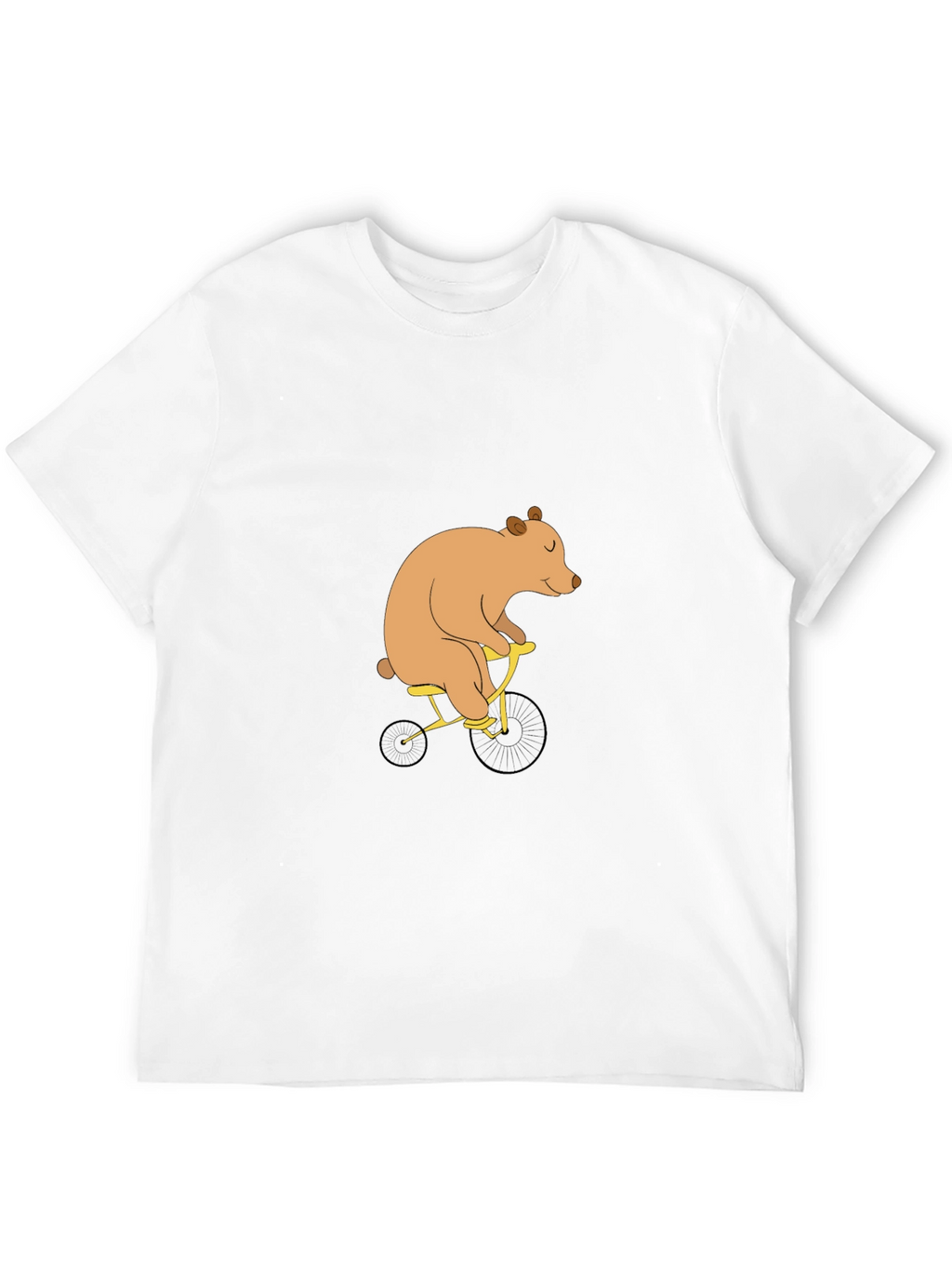 Bear on Bike Graphic Tee - Black T-Shirt