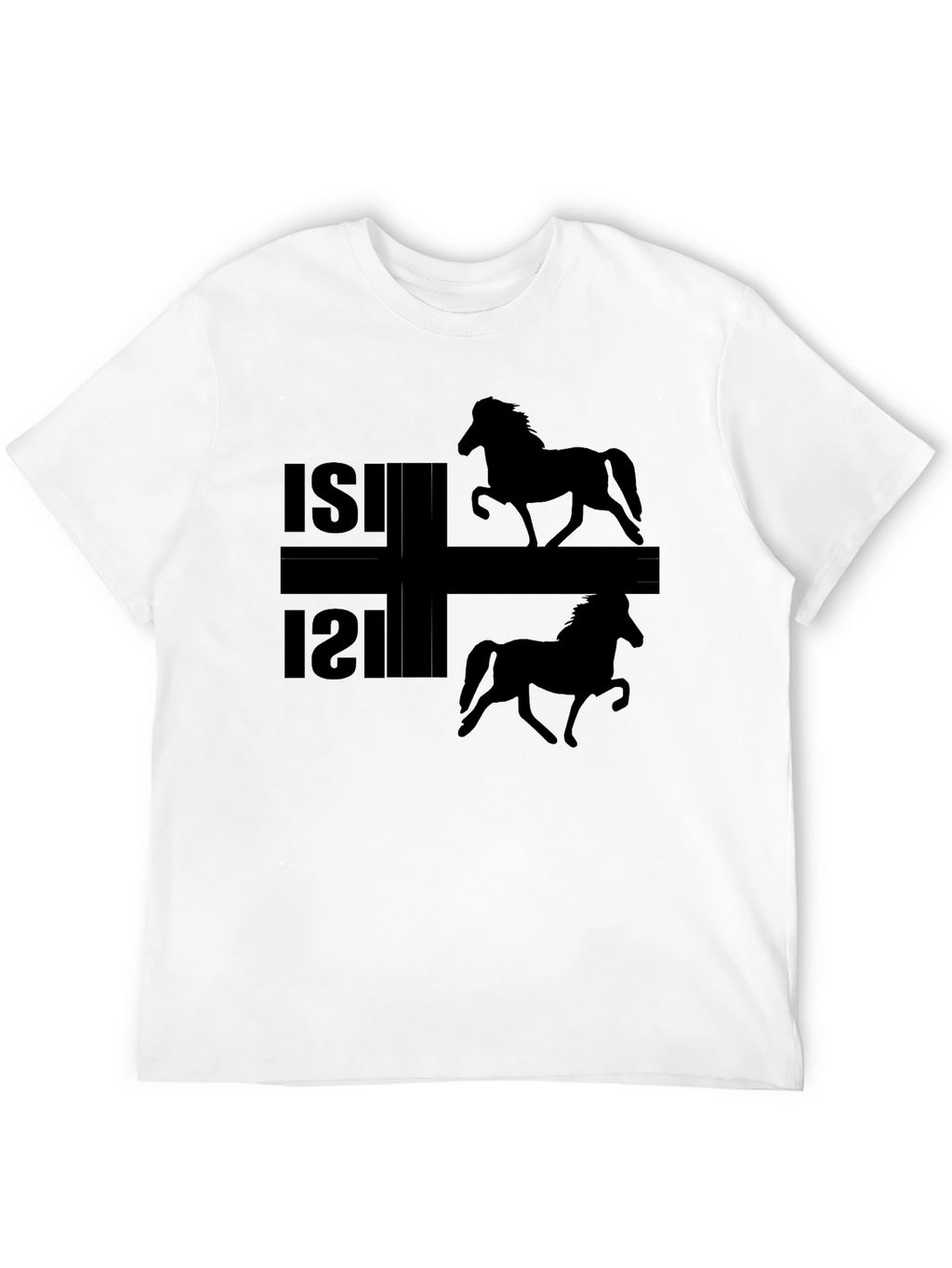 Icelandic Horse Black T-Shirt