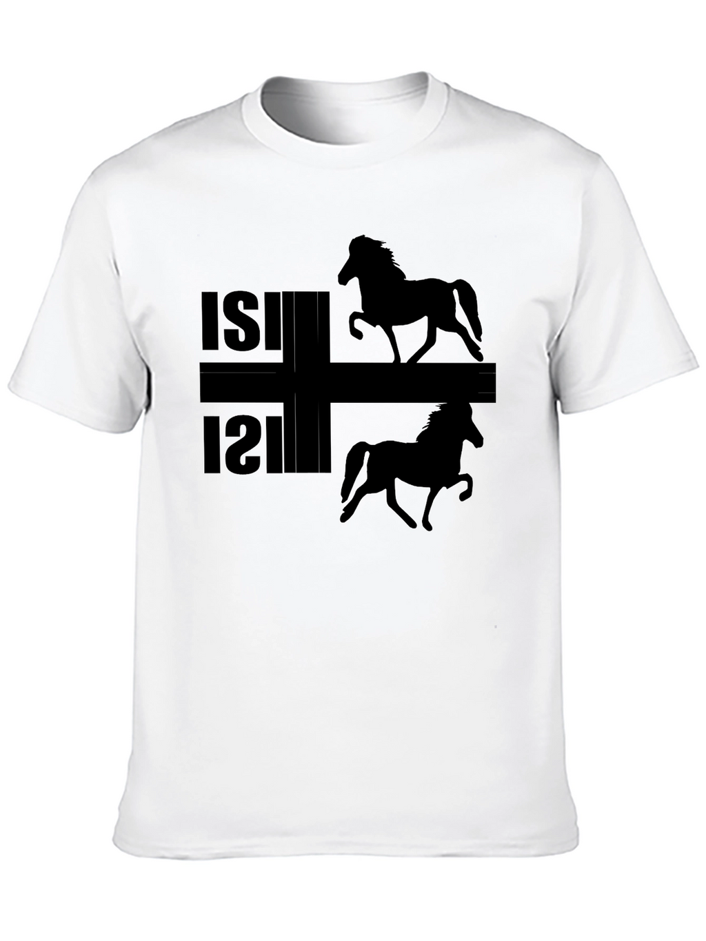 Icelandic Horse Black T-Shirt