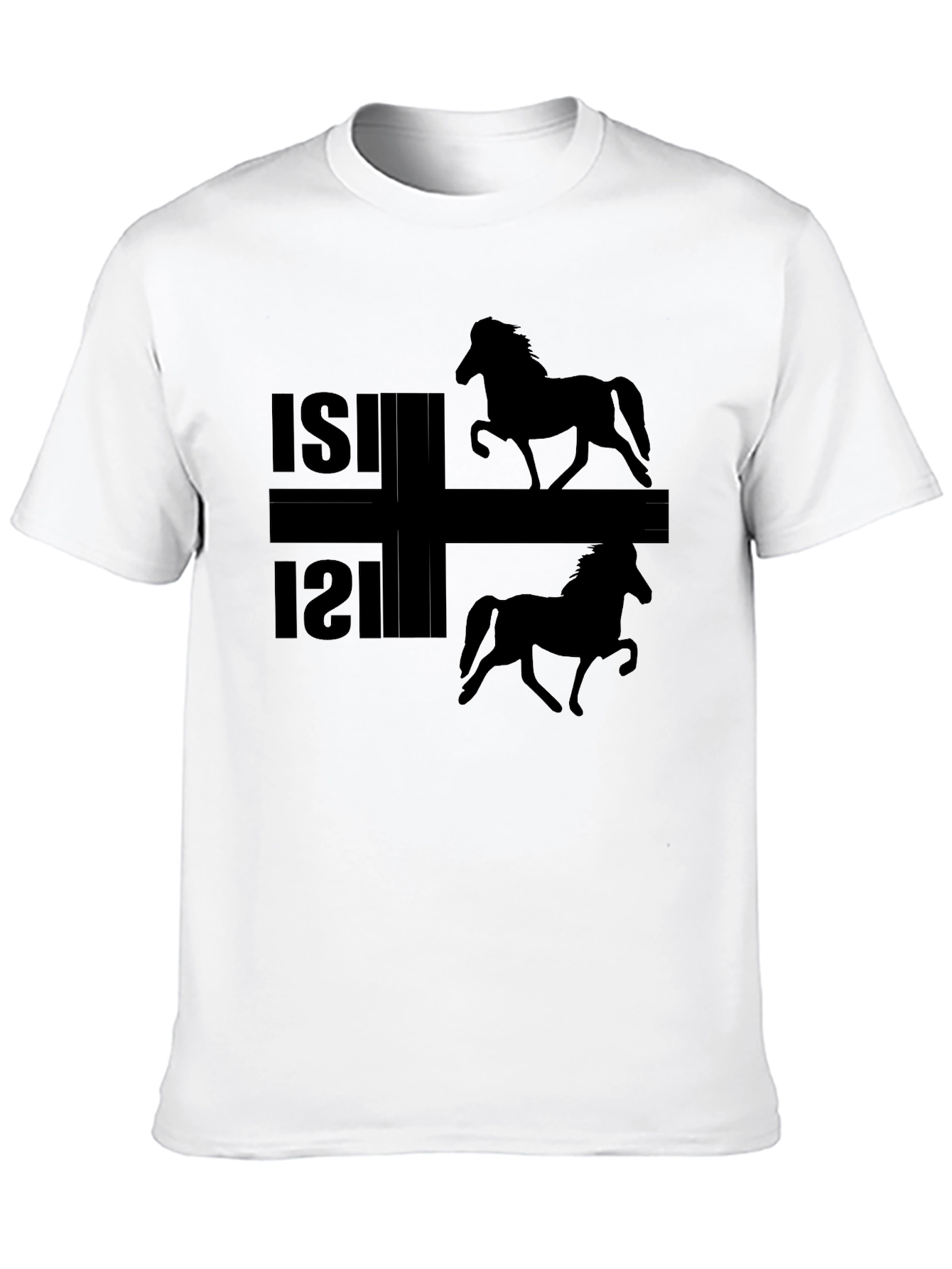 Icelandic Horse Black T-Shirt