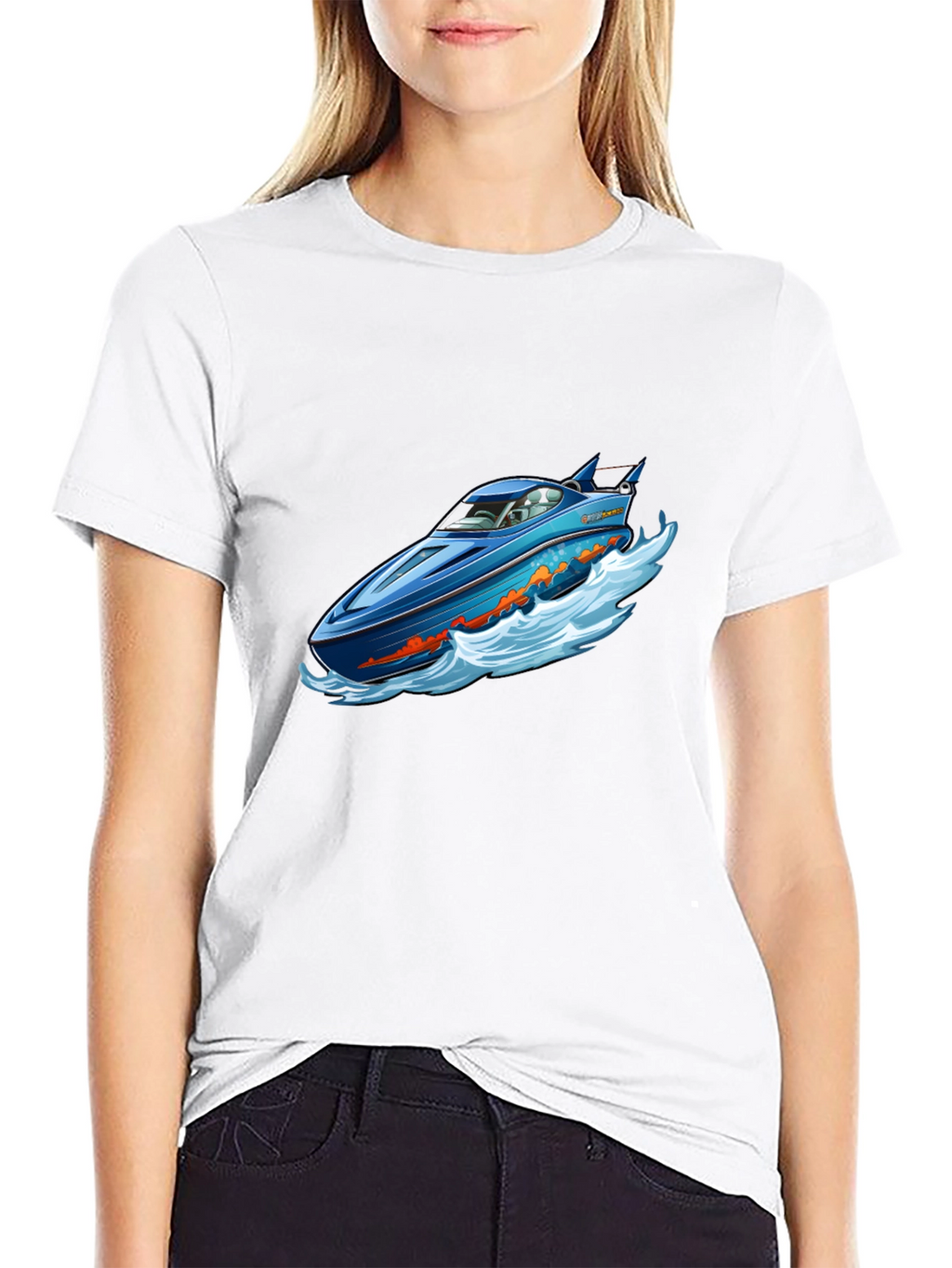 Blue Speedboat T-Shirt