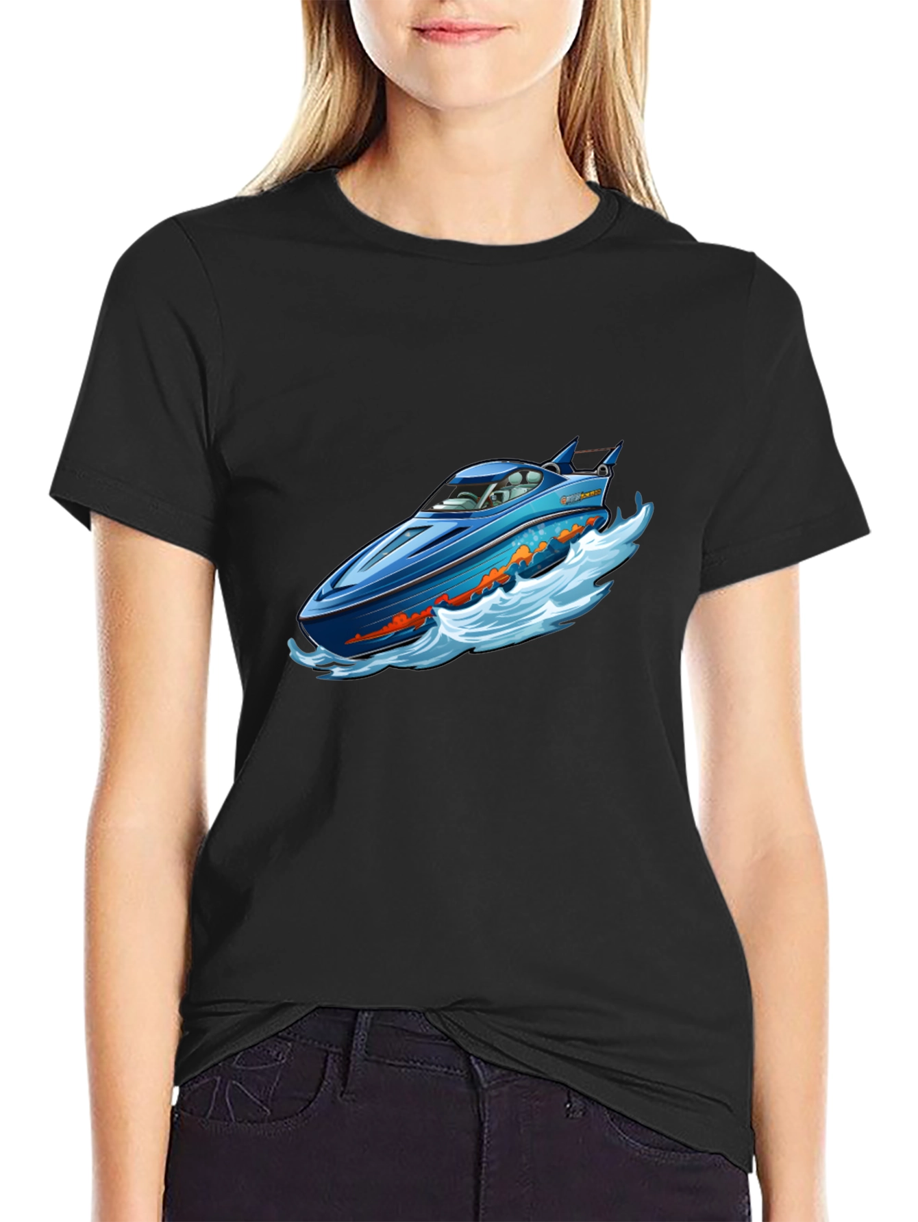 Blue Speedboat T-Shirt