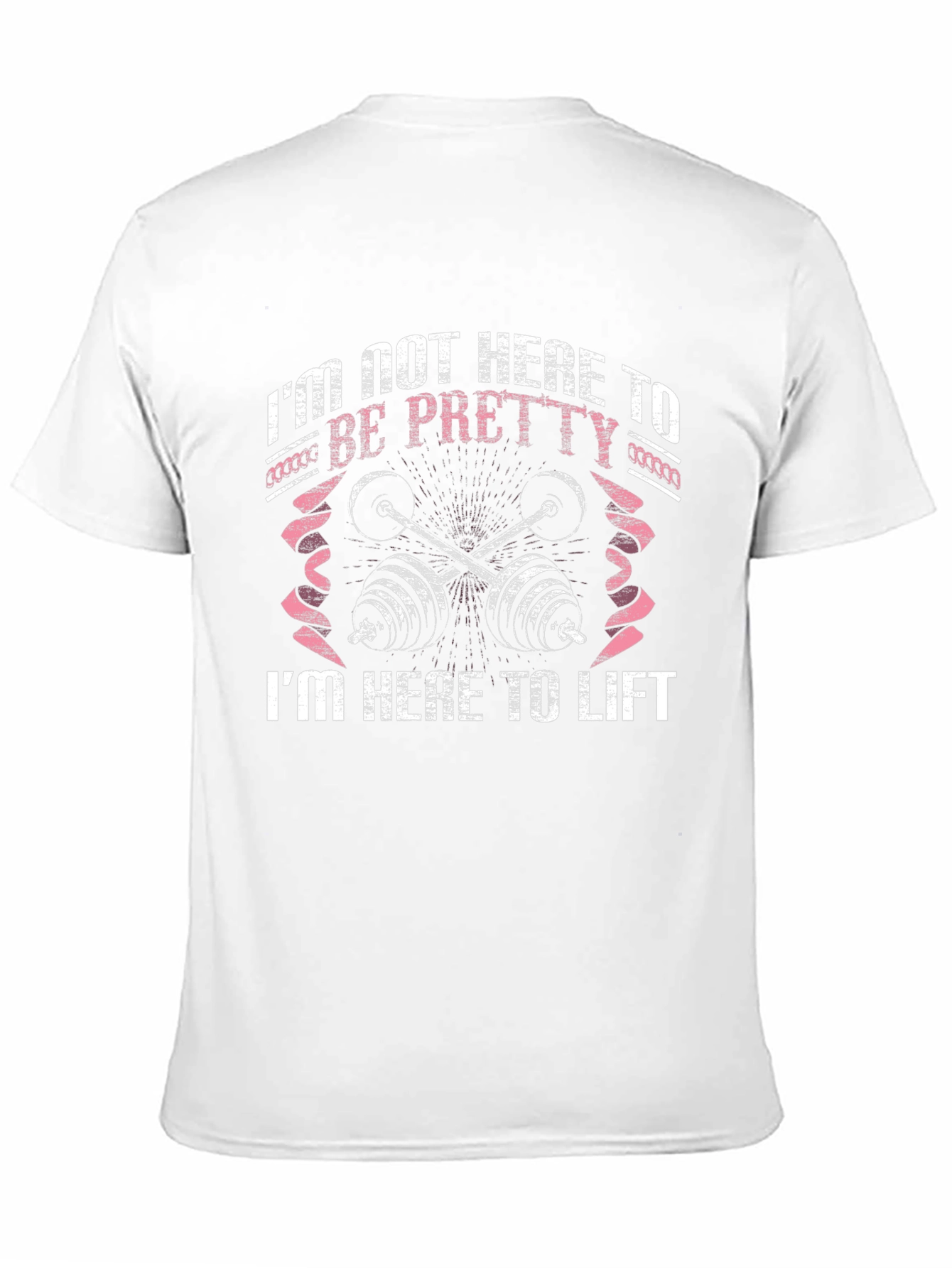 Womens Fitness Graphic T-Shirt - Im Here to Lift