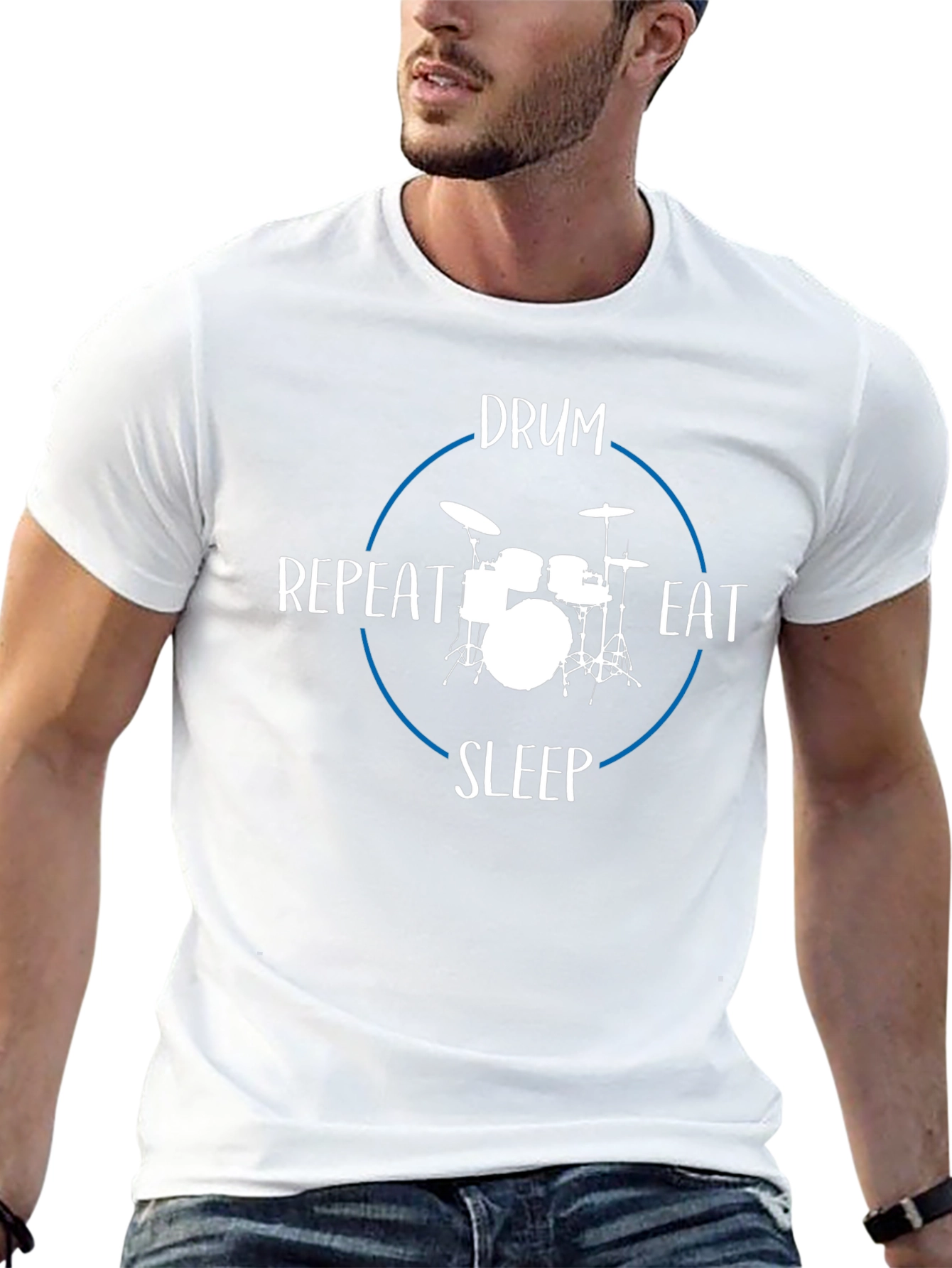 Drum Eat Sleep Repeat - Graphic T-Shirt