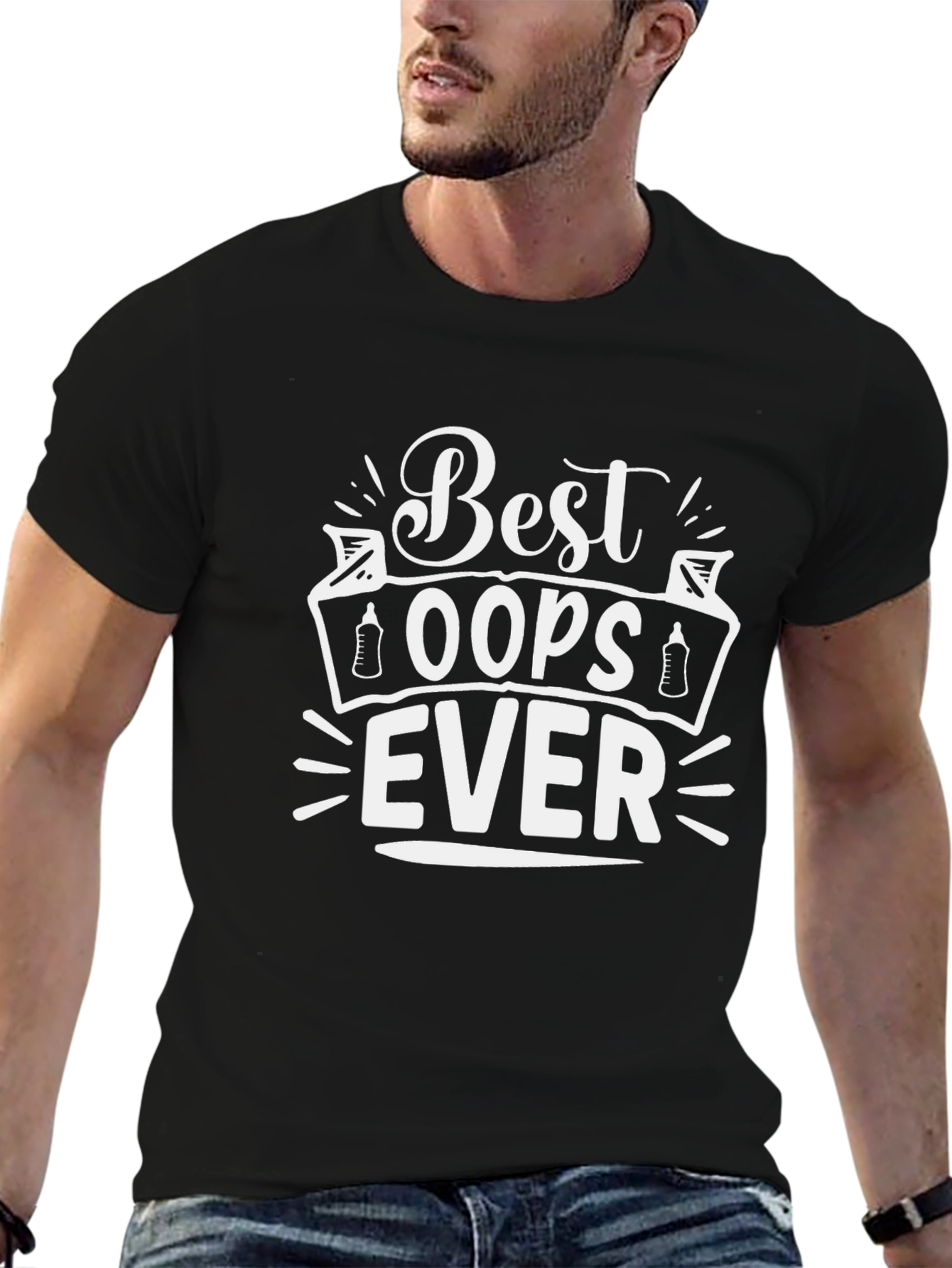 Best Oops Ever Graphic T-Shirt Funny Dad Tee
