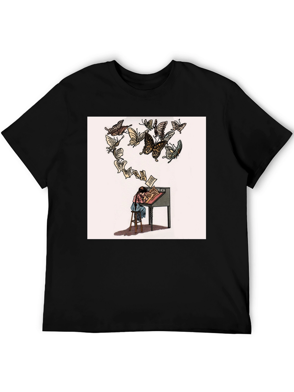 Butterfly Pages Graphic T-Shirt