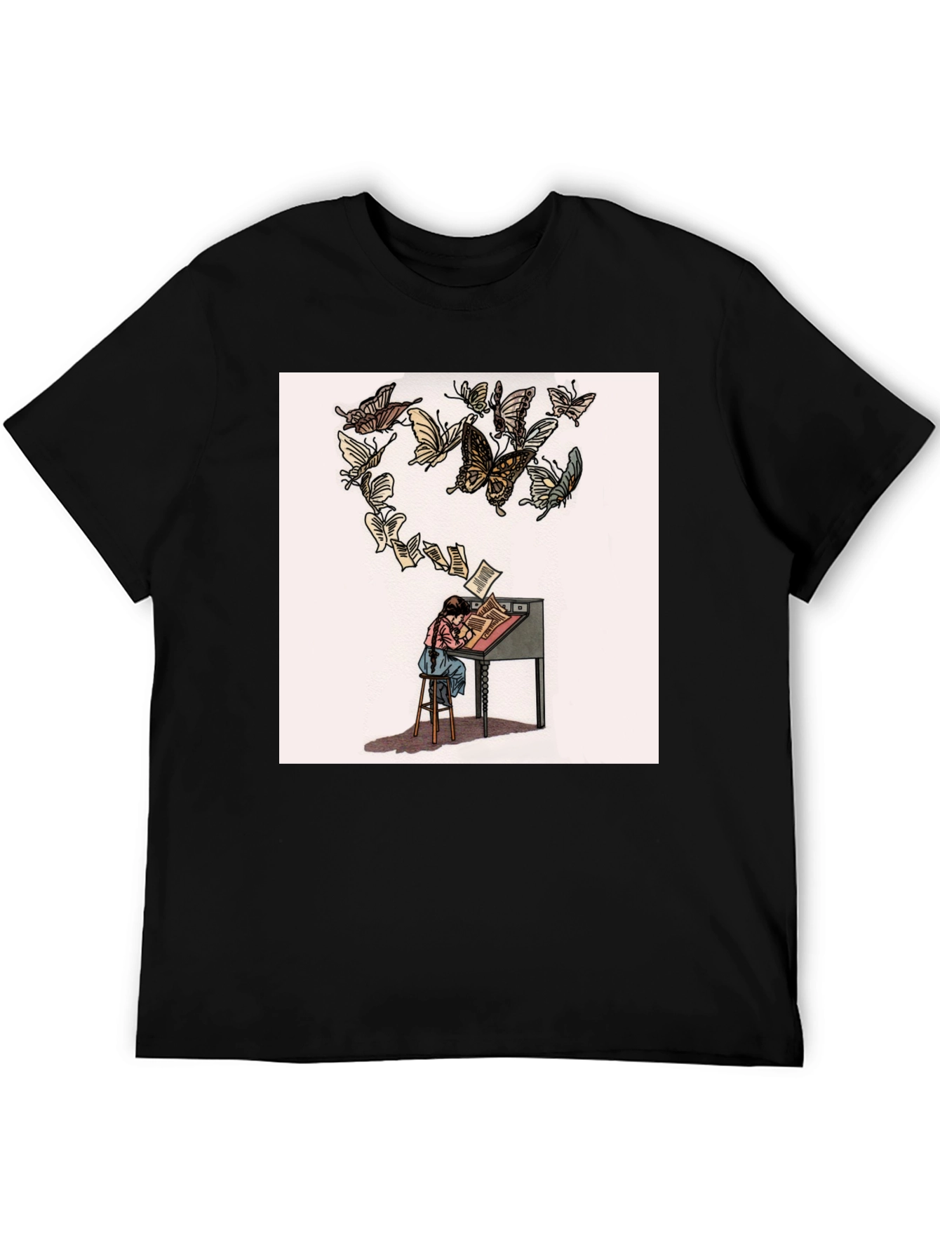 Butterfly Pages Graphic T-Shirt