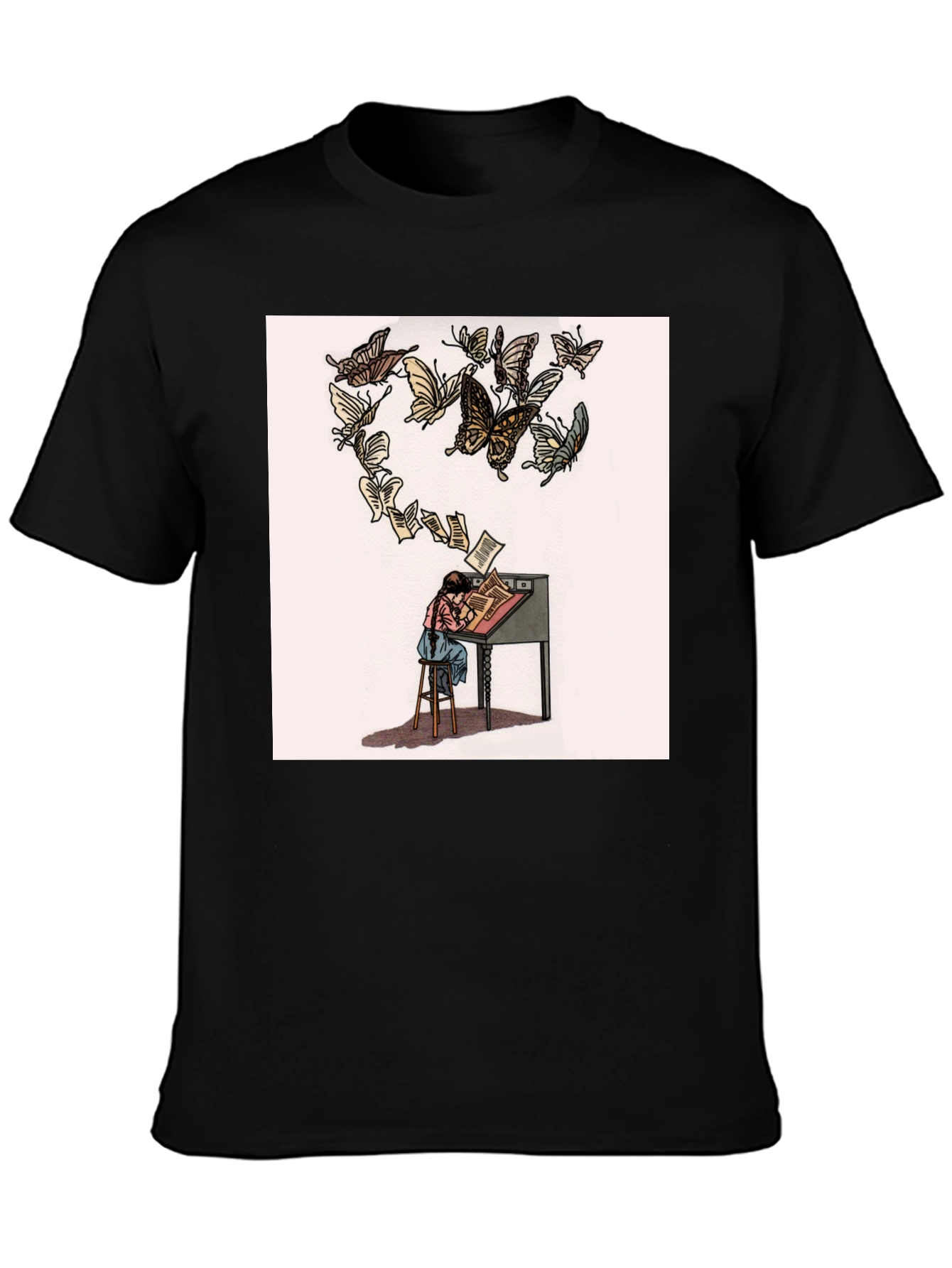 Butterfly Pages Graphic T-Shirt