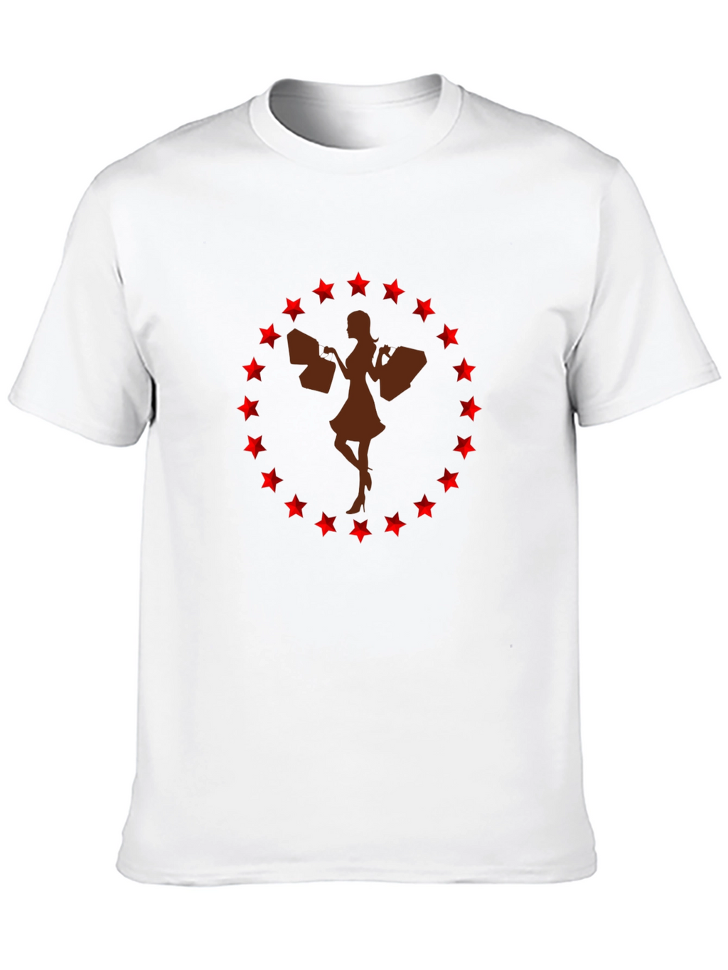 Stylish Shopping Girl Graphic Tee
