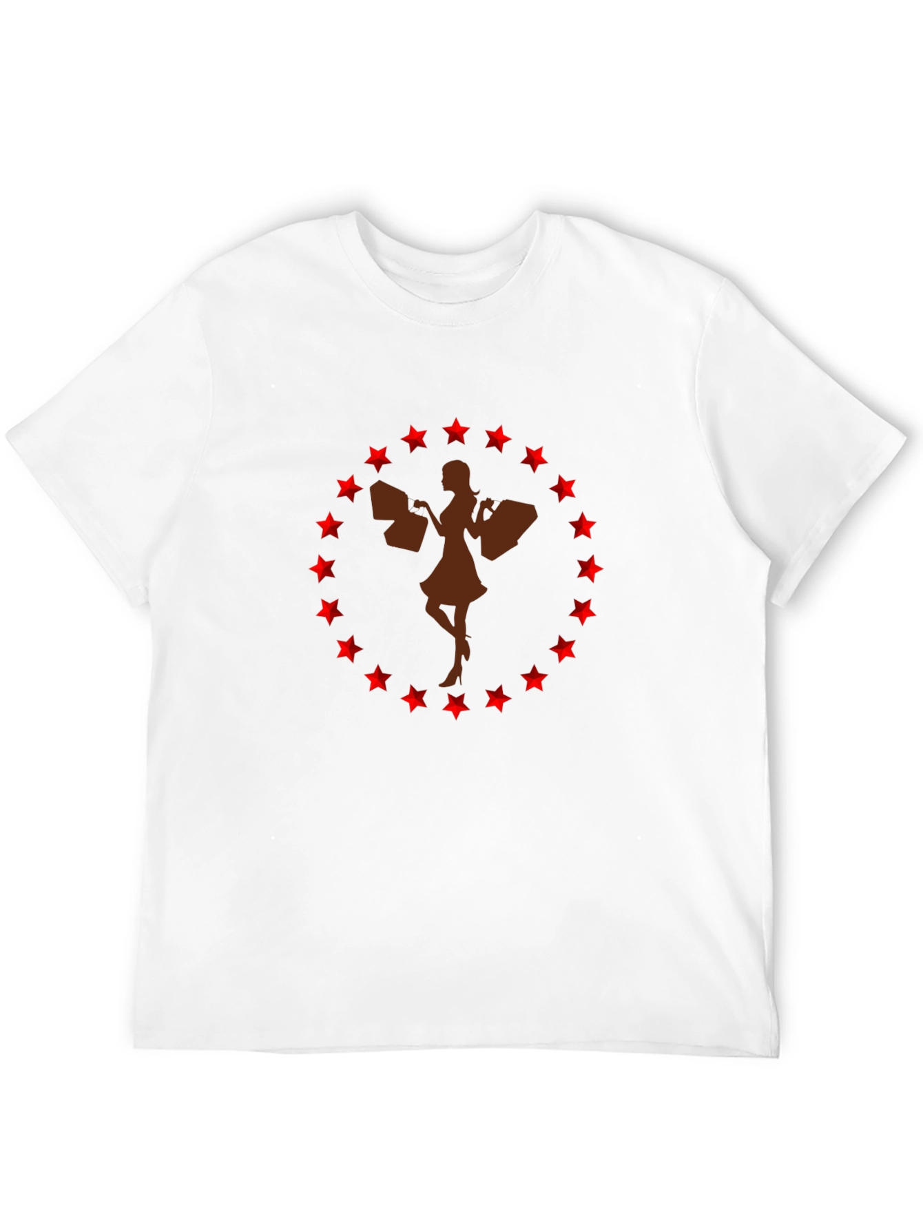 Stylish Shopping Girl Graphic Tee