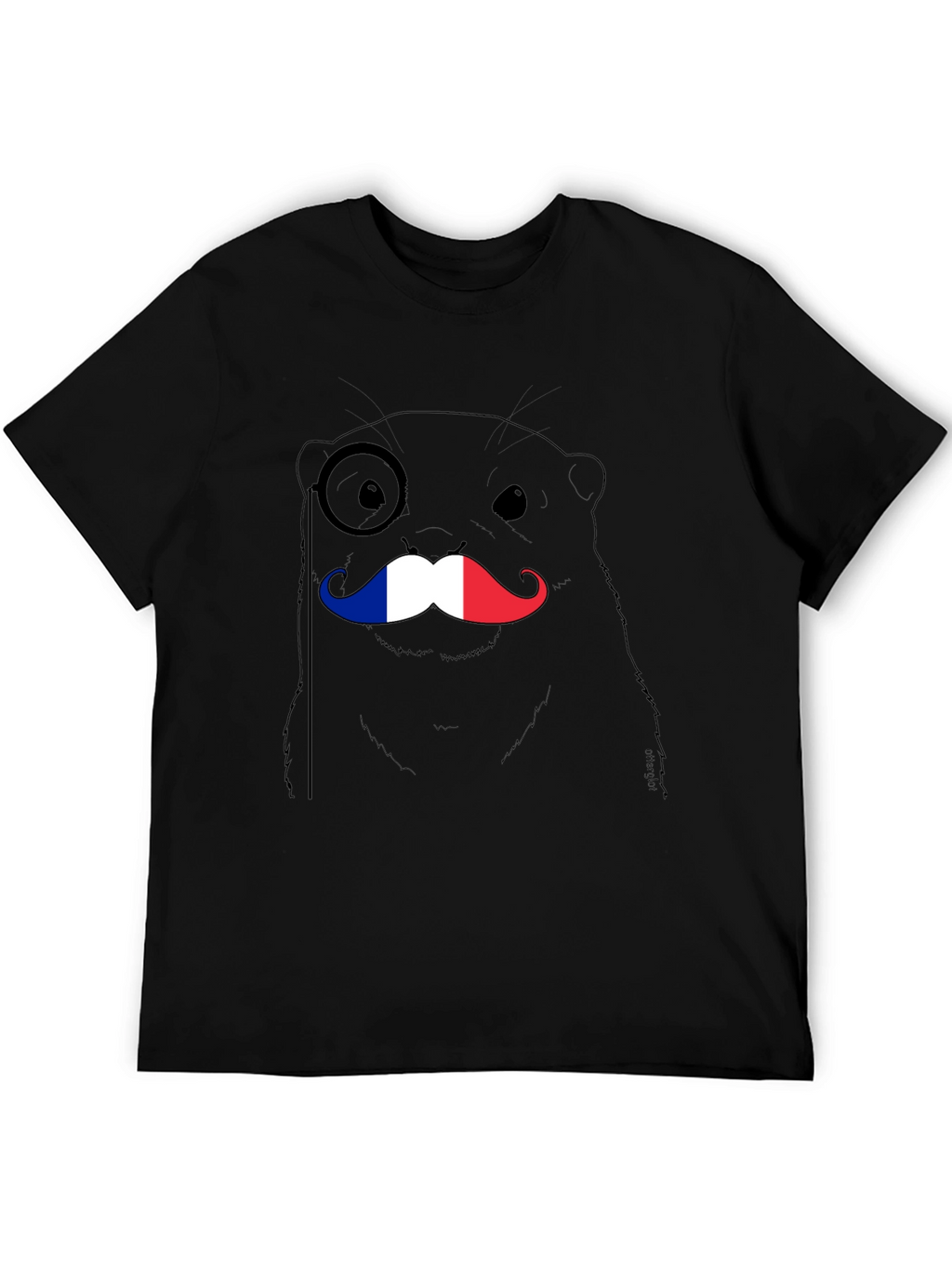 French Otter T-Shirt - Monocle & Mustache