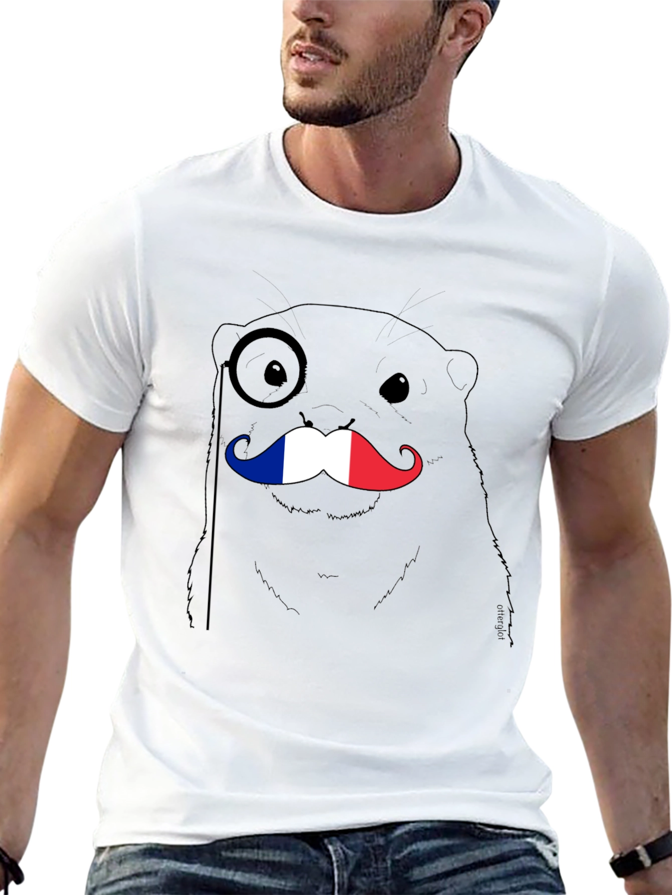 French Otter T-Shirt - Monocle & Mustache