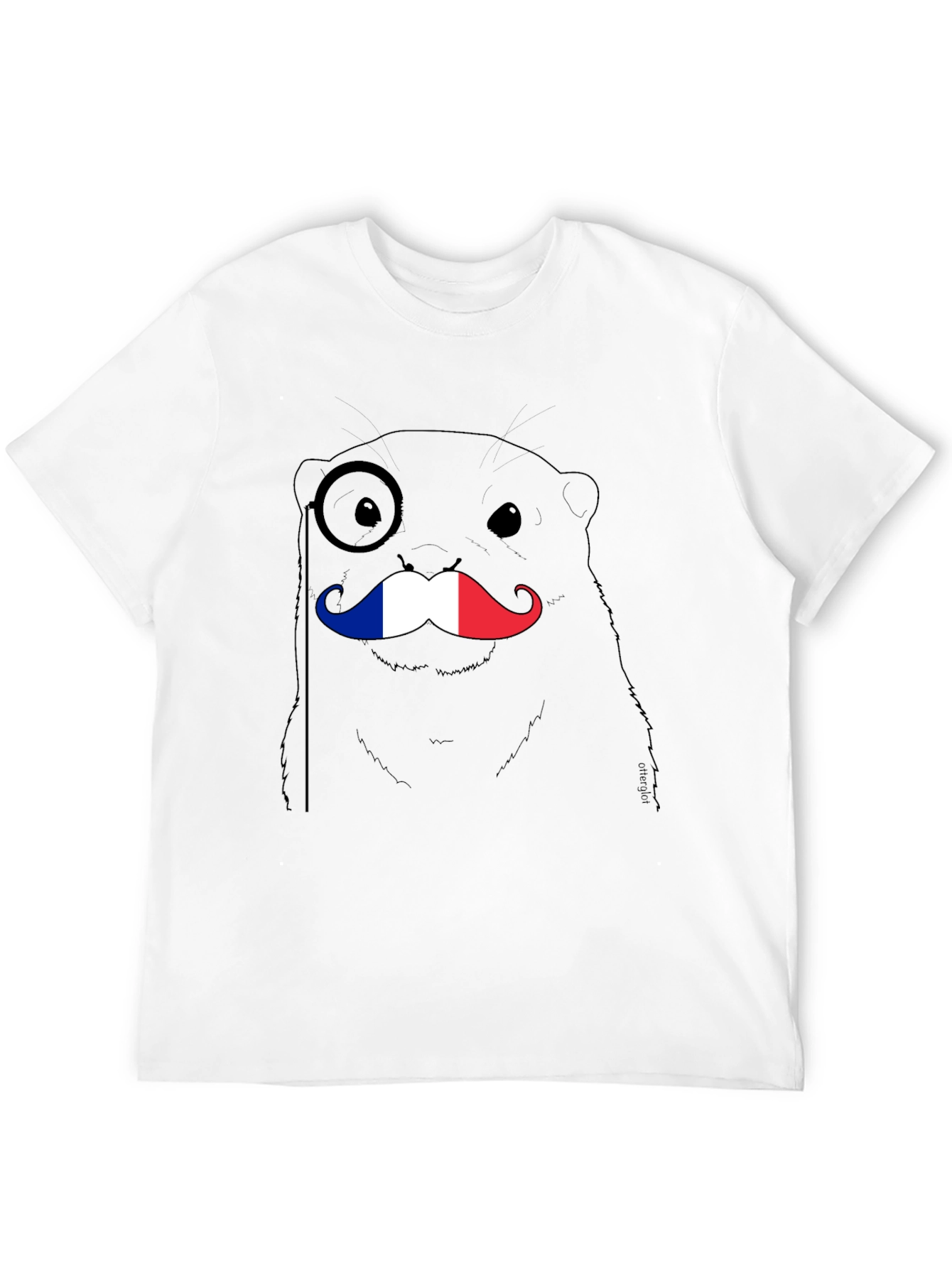 French Otter T-Shirt - Monocle & Mustache