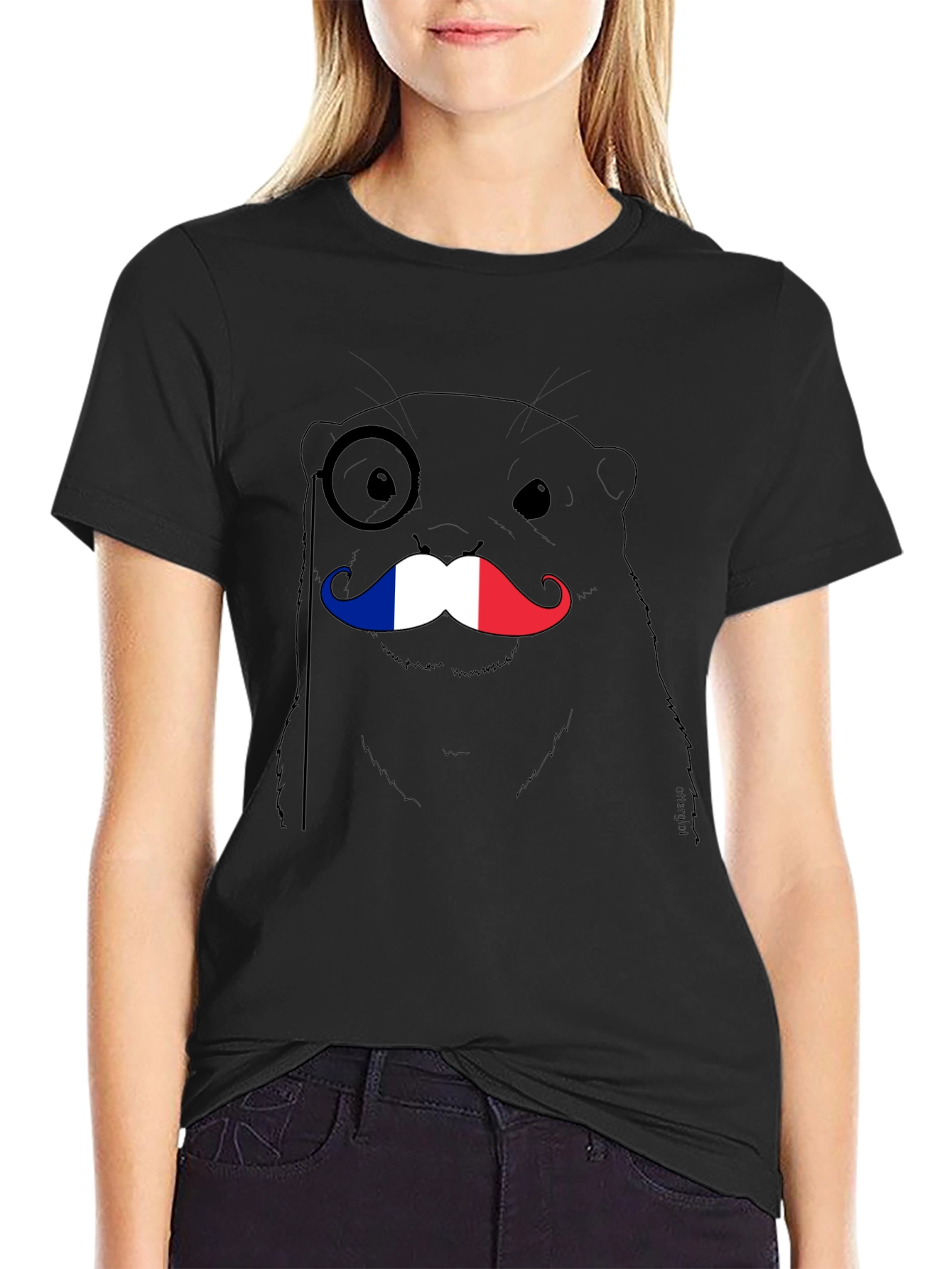 French Otter T-Shirt - Monocle & Mustache