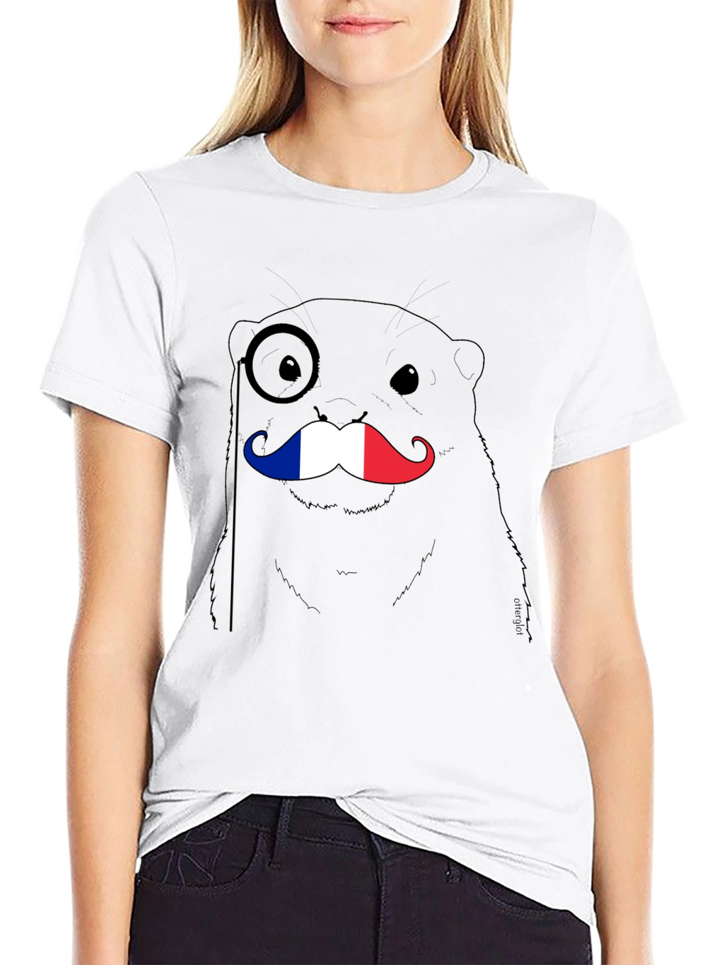 French Otter T-Shirt - Monocle & Mustache
