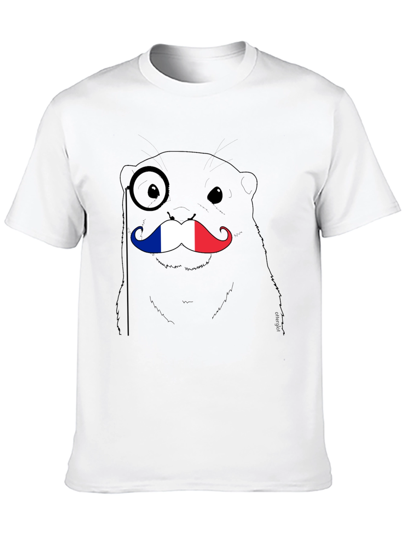 French Otter T-Shirt - Monocle & Mustache