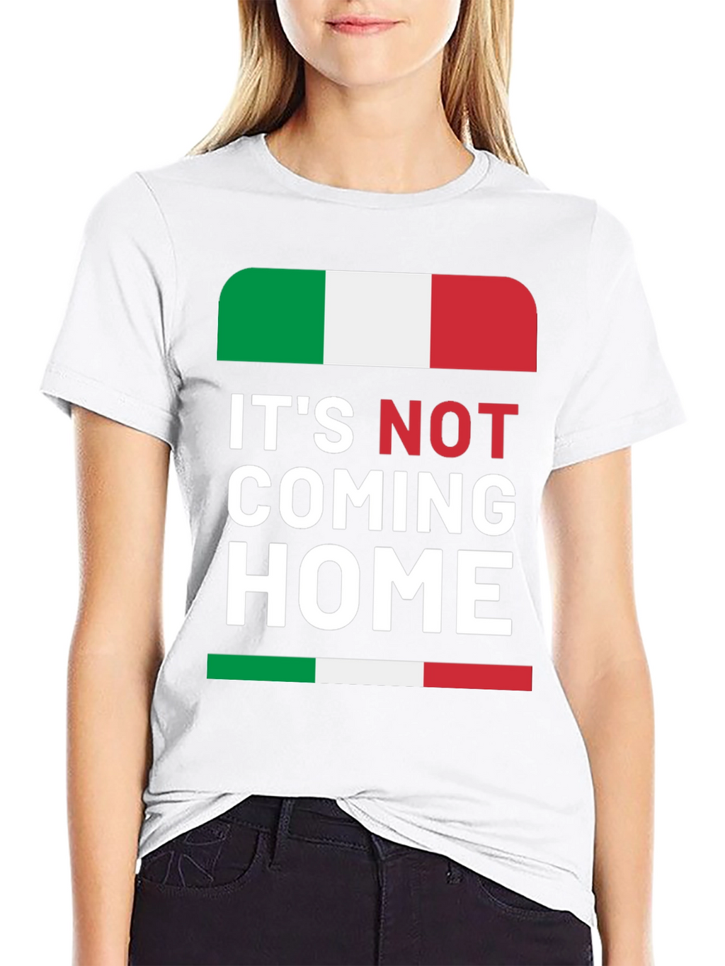 Its Not Coming Home Italy Flag Graphic Tee