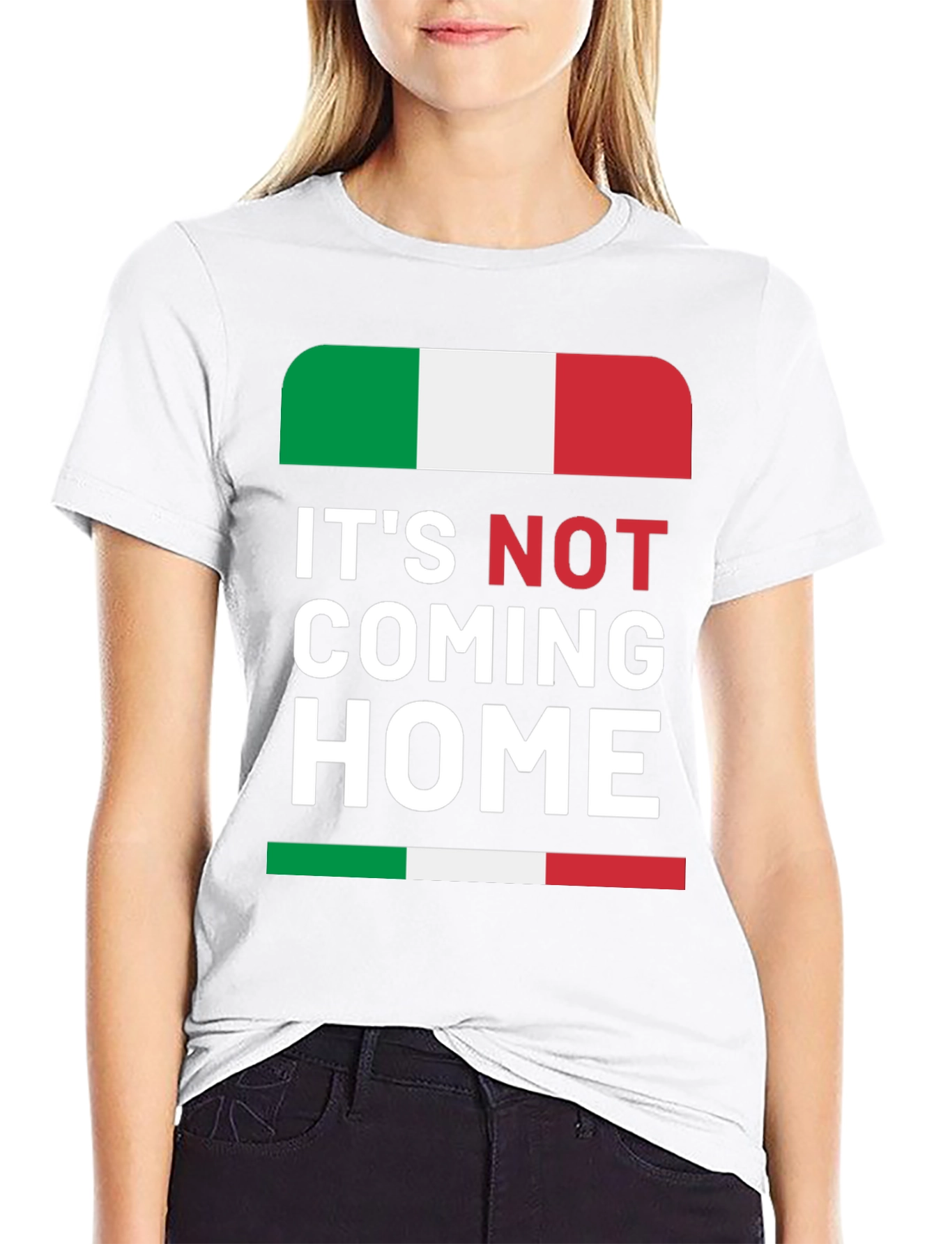 Its Not Coming Home Italy Flag Graphic Tee