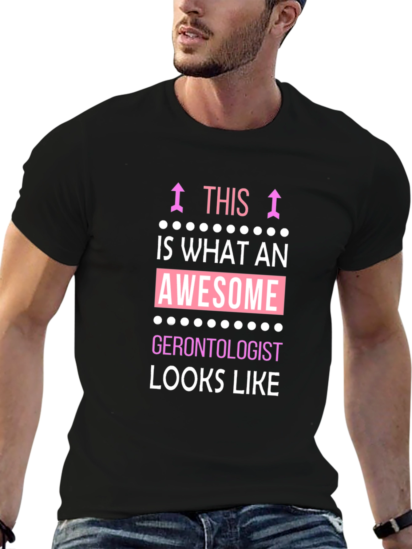 Awesome Gerontologist T-Shirt - Black