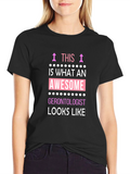 Awesome Gerontologist T-Shirt - Black