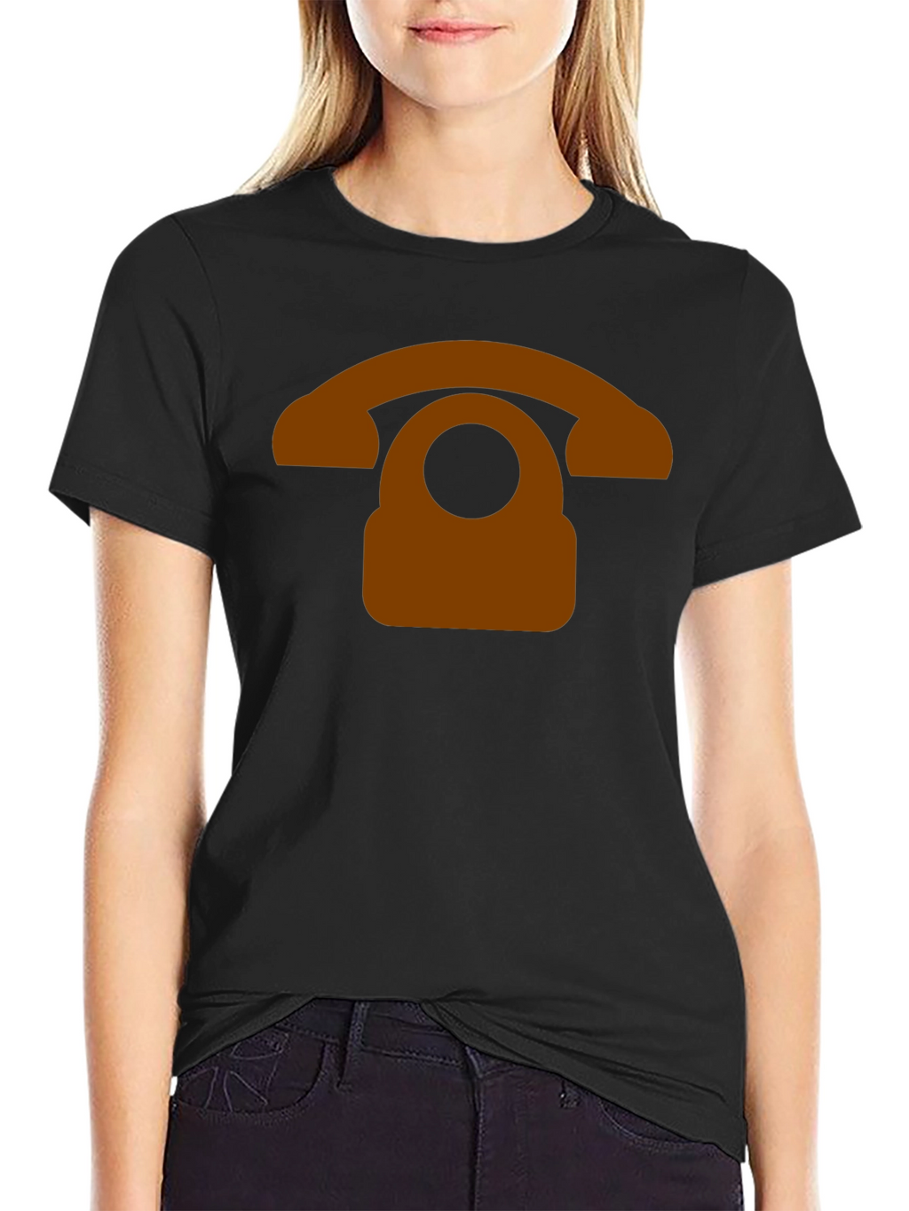 Retro Phone Graphic Tee - Classic Design