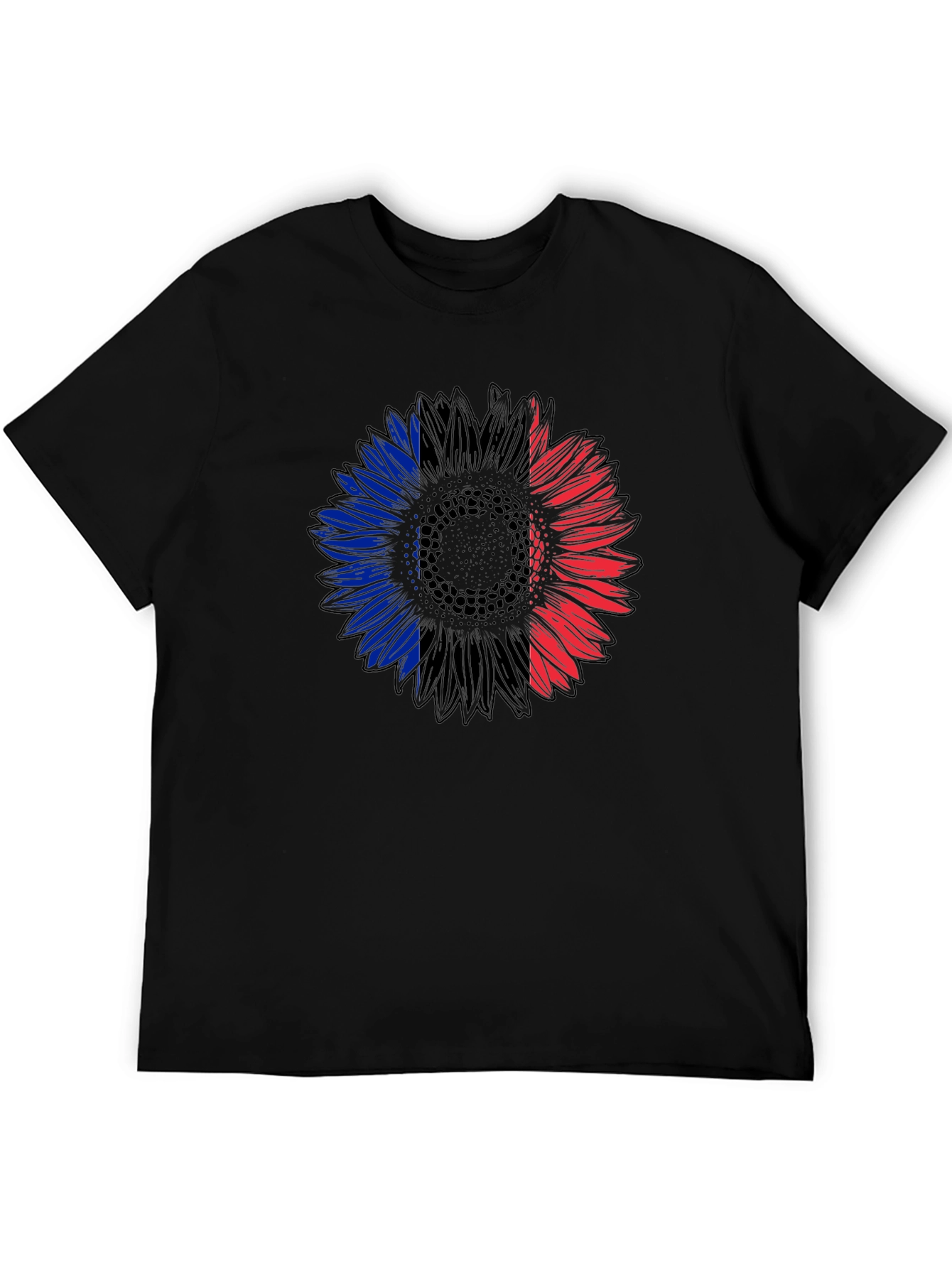 French Flag Sunflower Graphic Tee