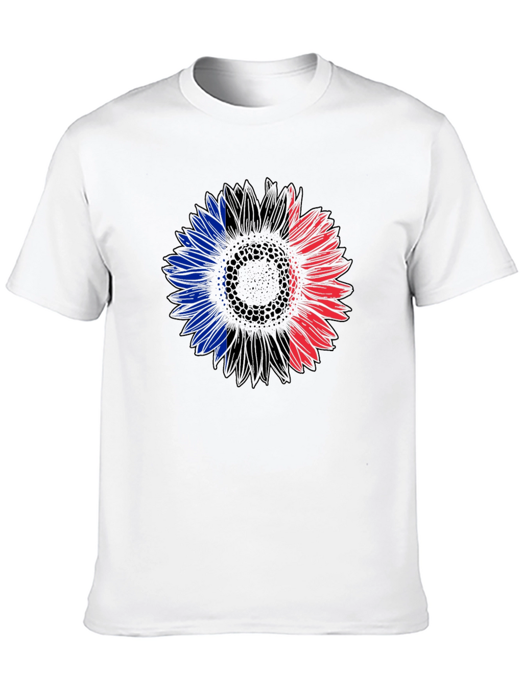 French Flag Sunflower Graphic Tee