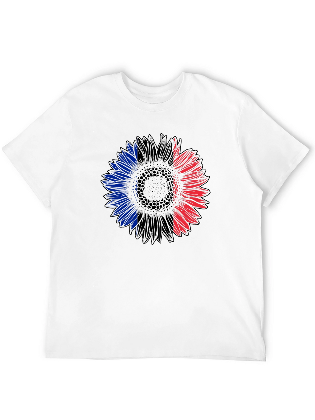 French Flag Sunflower Graphic Tee