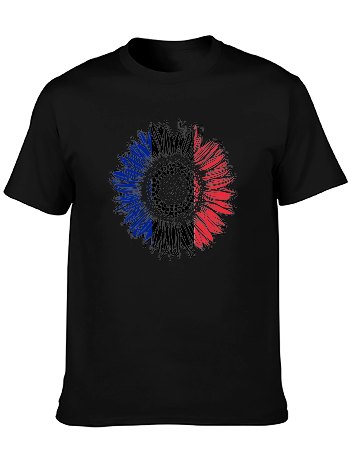French Flag Sunflower Graphic Tee