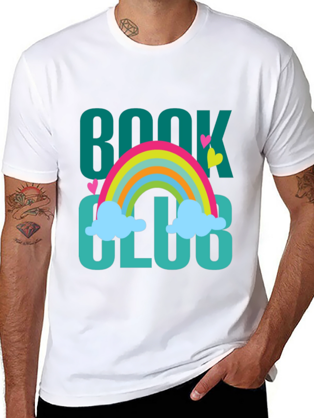 Book Club Rainbow Graphic T-Shirt