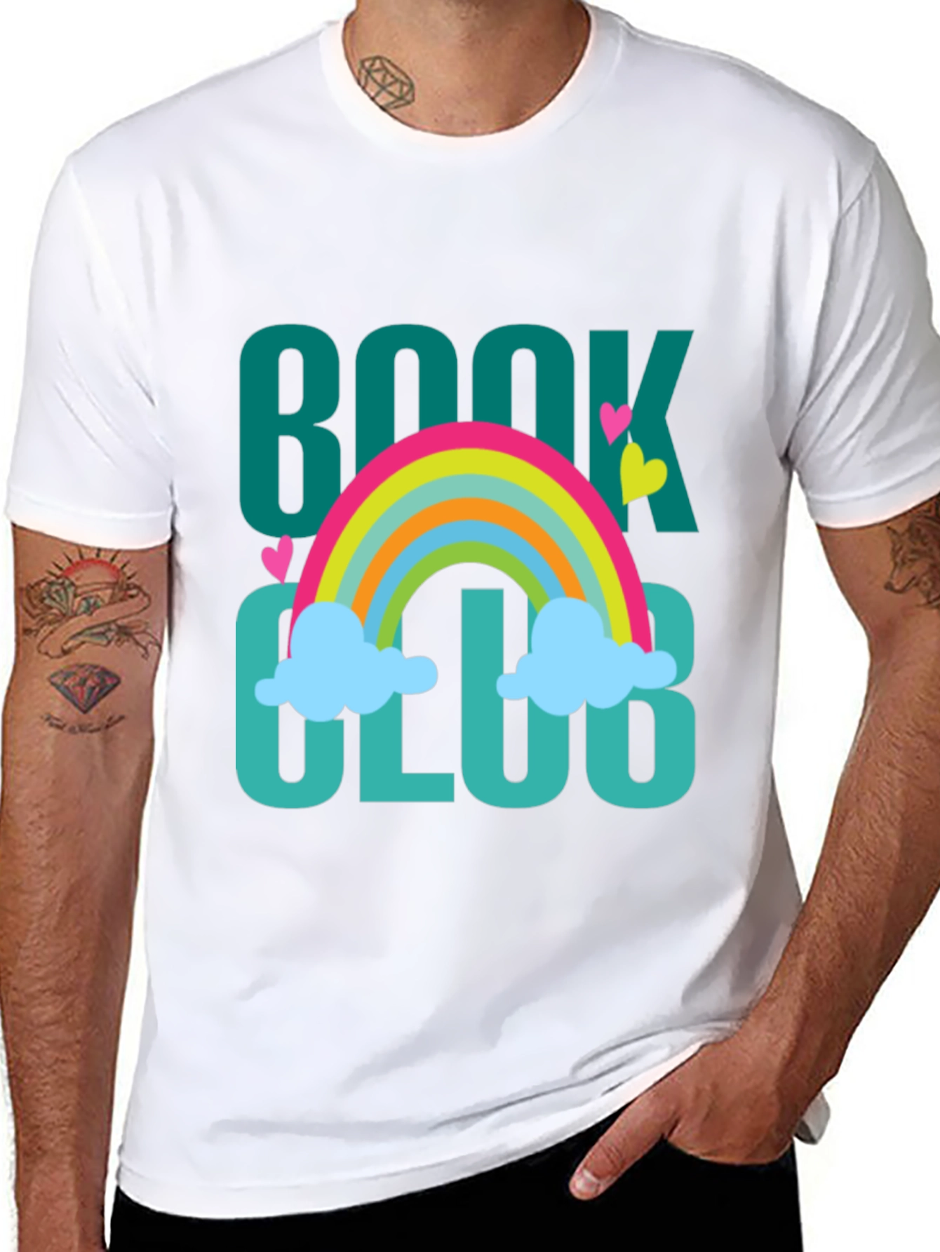 Book Club Rainbow Graphic T-Shirt