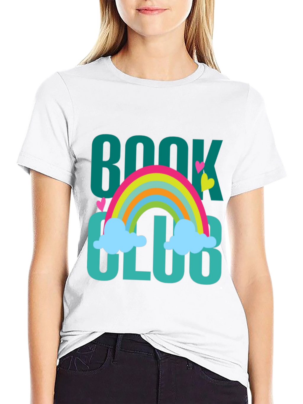 Book Club Rainbow Graphic T-Shirt