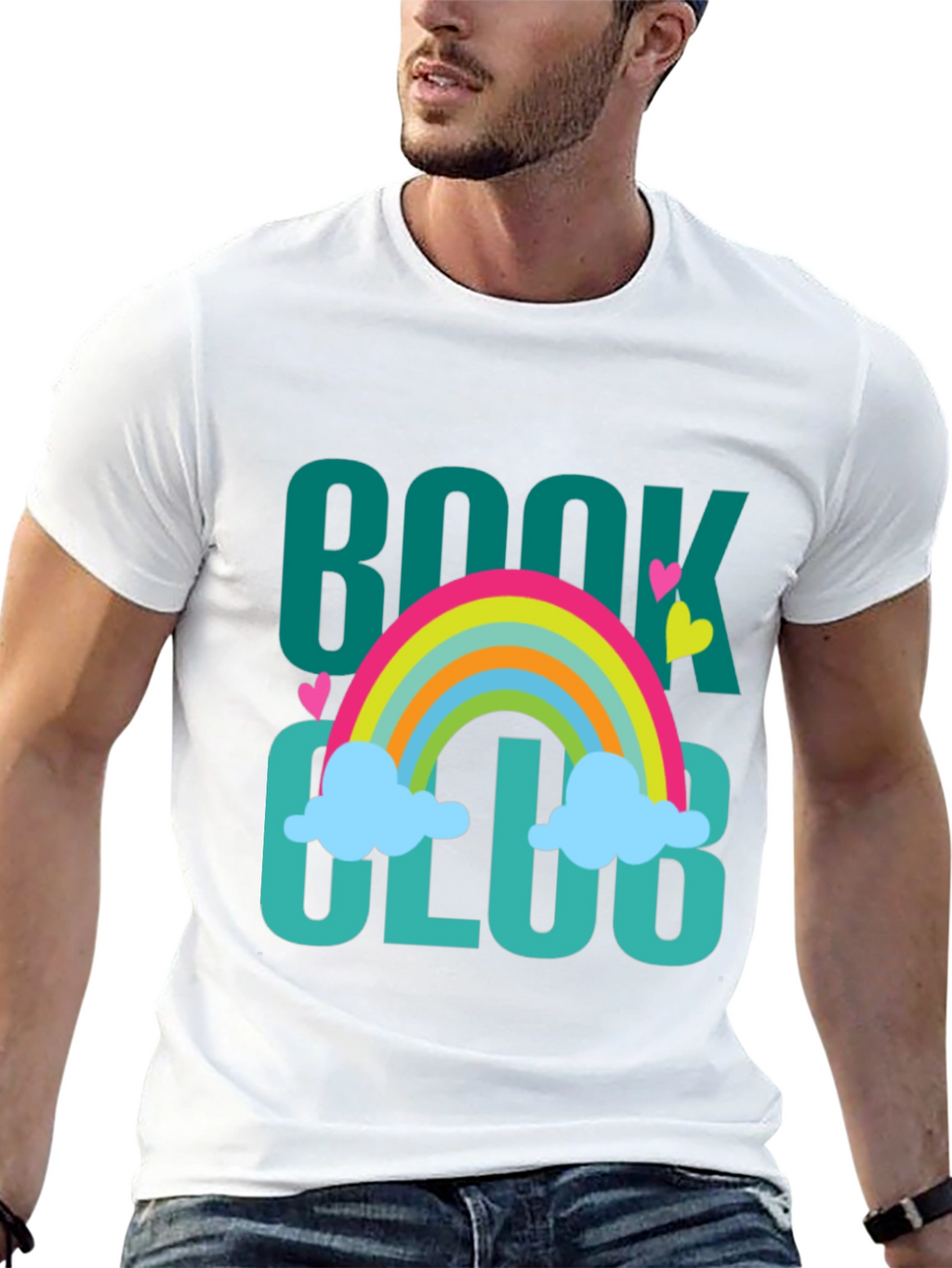 Book Club Rainbow Graphic T-Shirt