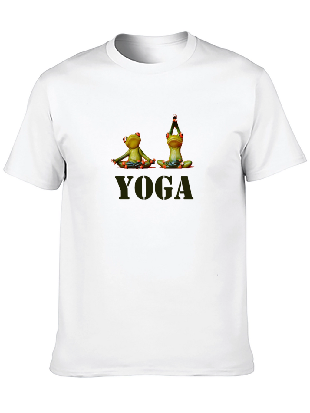 Yoga Frogs Mens Black T-Shirt